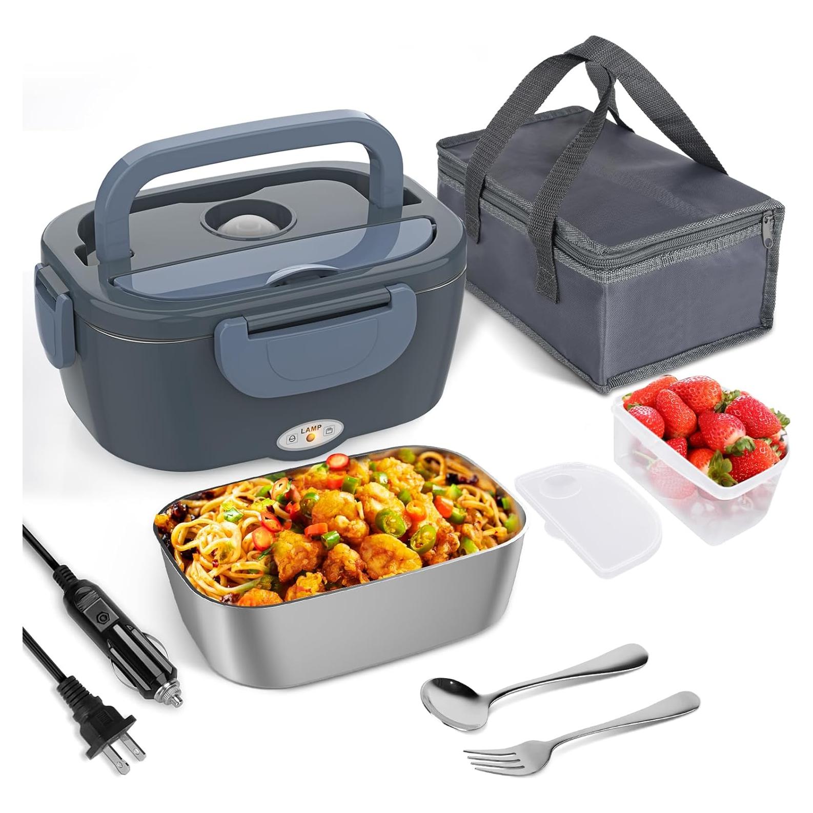 Caja de Almuerzo Eléctrica Akhia 1.5L 80W Portátil 12V/24V/110V