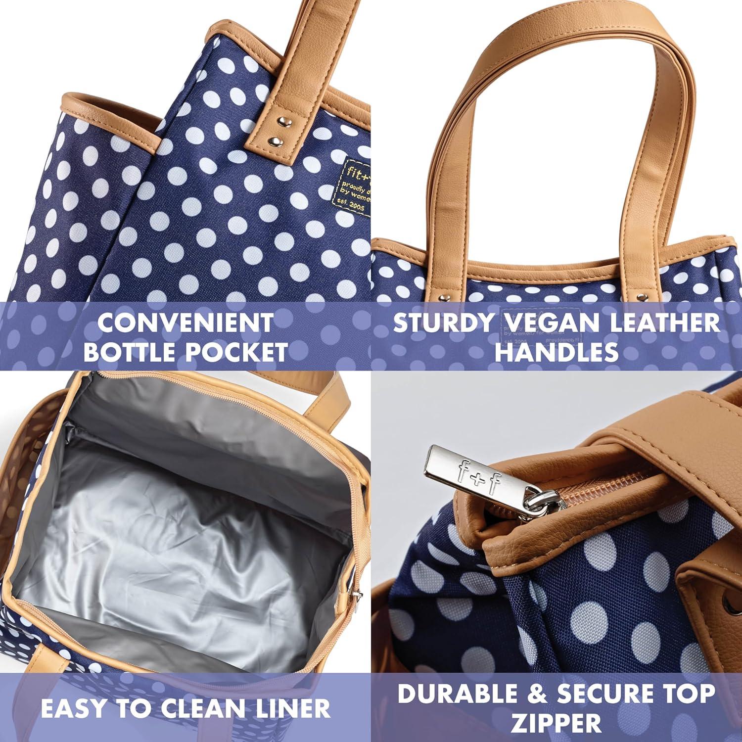 Bolsa de Almuerzo Aislada Fit & Fresh Punto Marino 4 Piezas