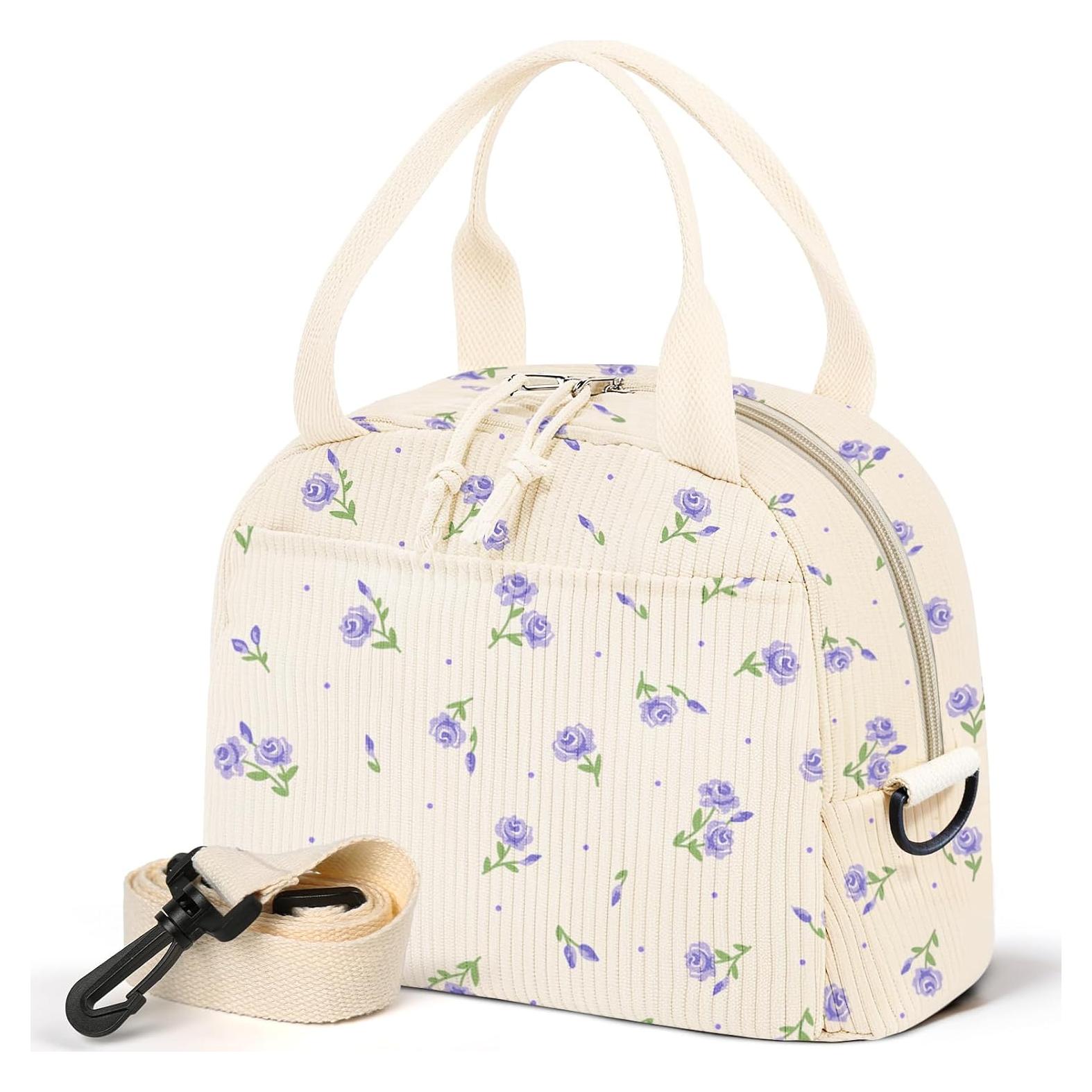Bolsa de Almuerzo WOBAGMEN Floral Aislada 12 oz