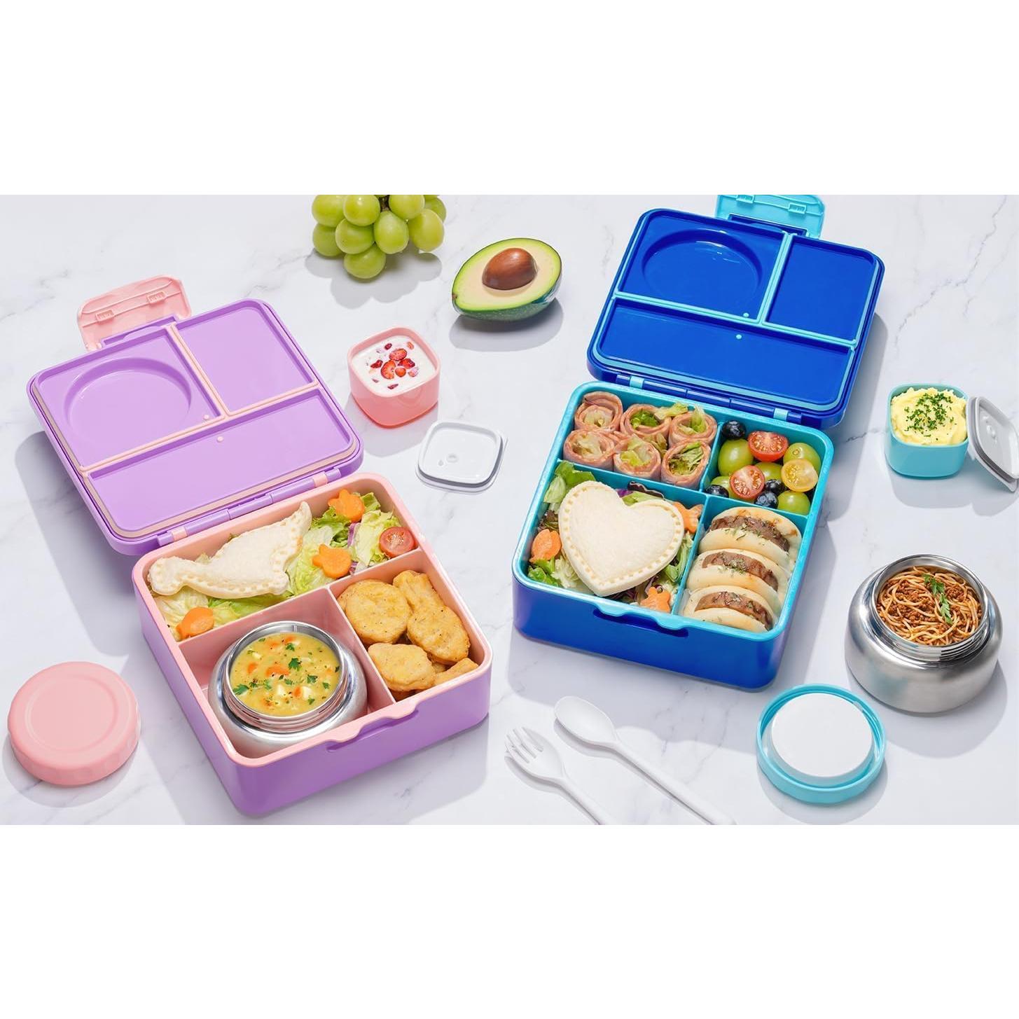 Caja Bento Fimibuke 60 OZ con Termo 8 OZ para Niños