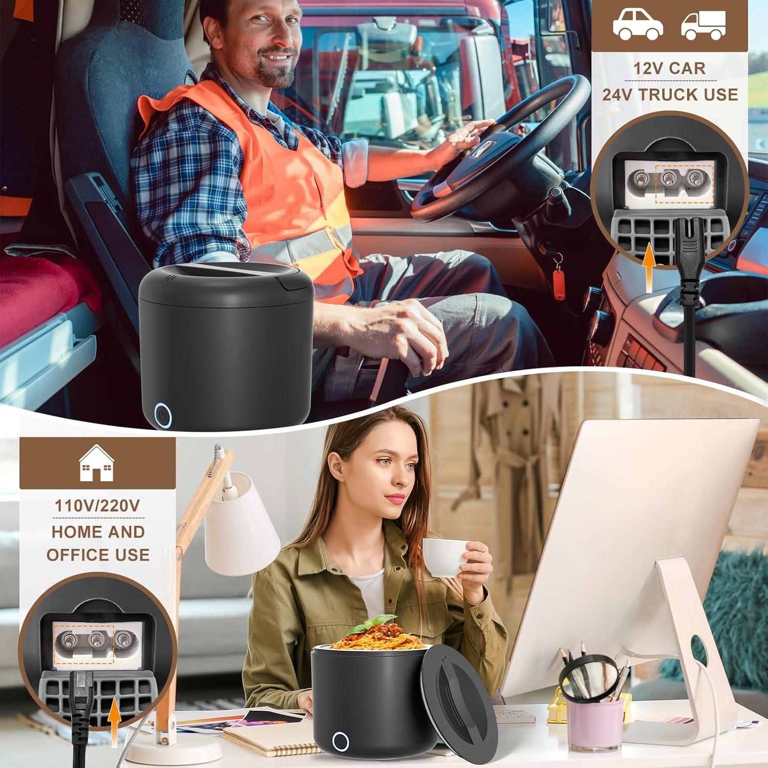 Caja de Almuerzo Eléctrica Carsolt 1.2L 100W Aislante