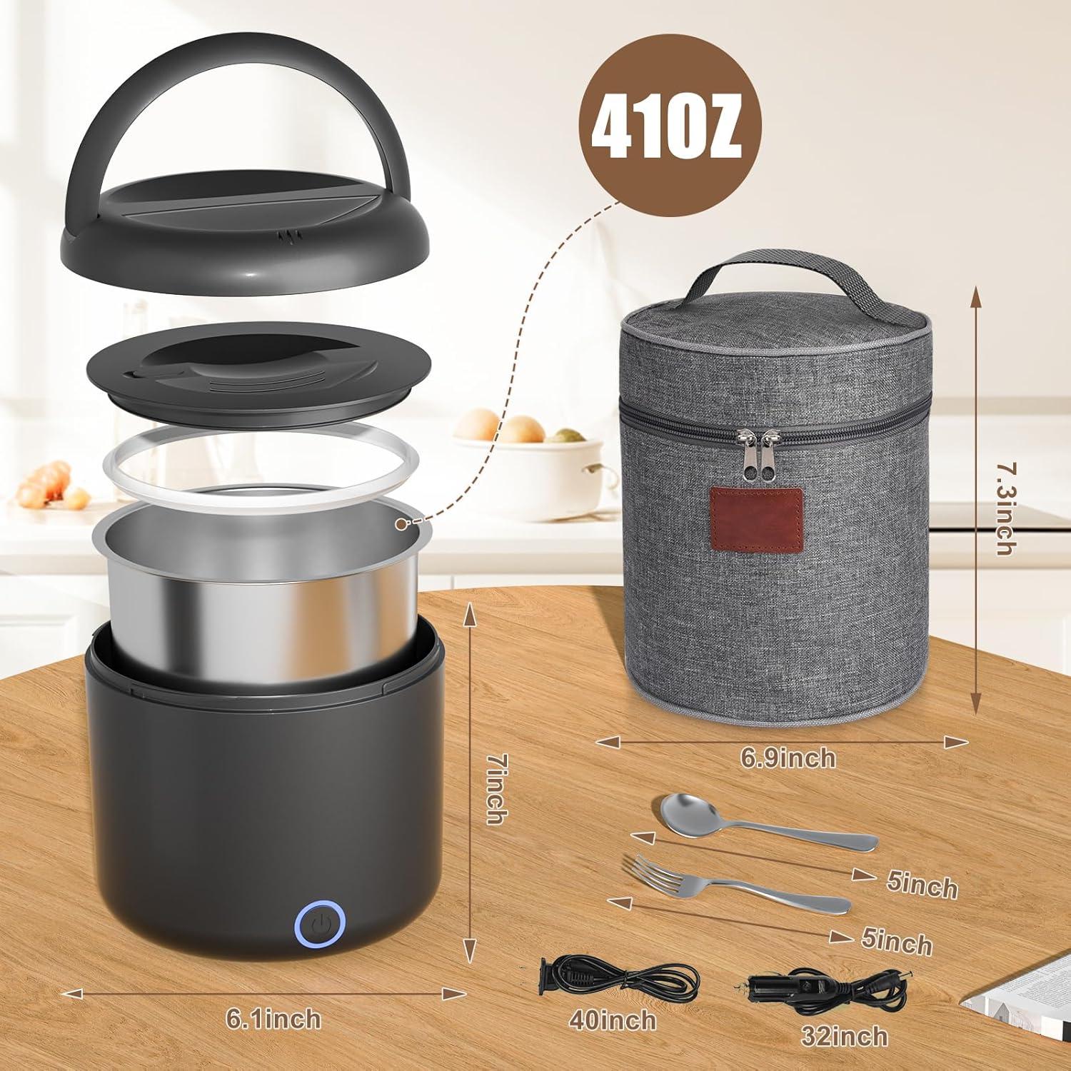 Caja de Almuerzo Eléctrica Carsolt 1.2L 100W Aislante