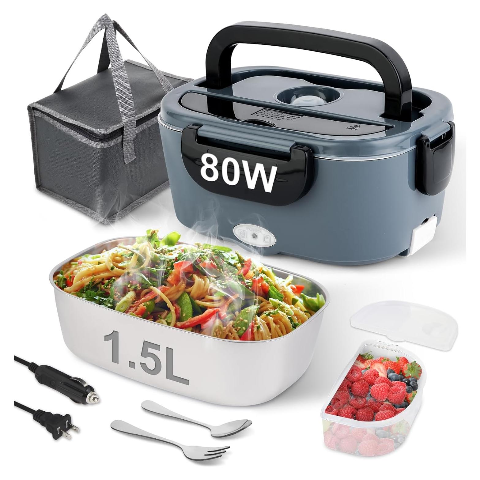 Caja de Almuerzo Eléctrica NestDin 1.5L Acero Inoxidable Azul