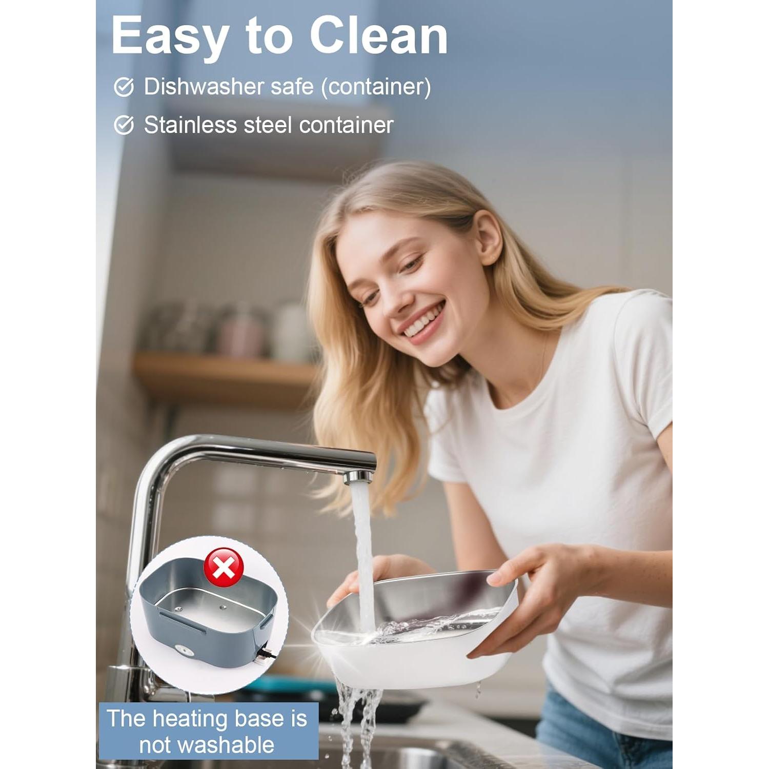 Caja de Almuerzo Eléctrica NestDin 1.5L Acero Inoxidable Azul