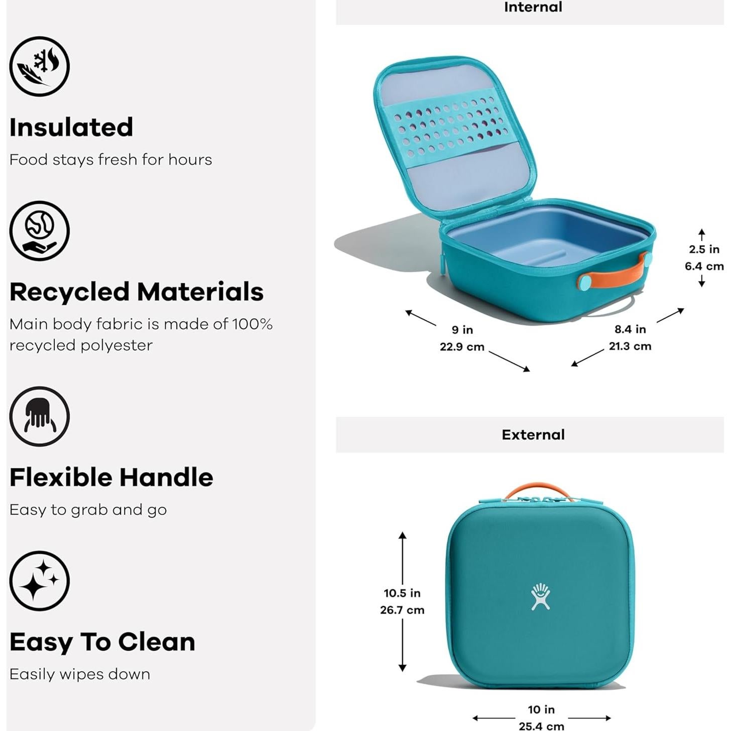 Caja de Almuerzo Aislada Hydro Flask Niños 3.5L Spray Marino