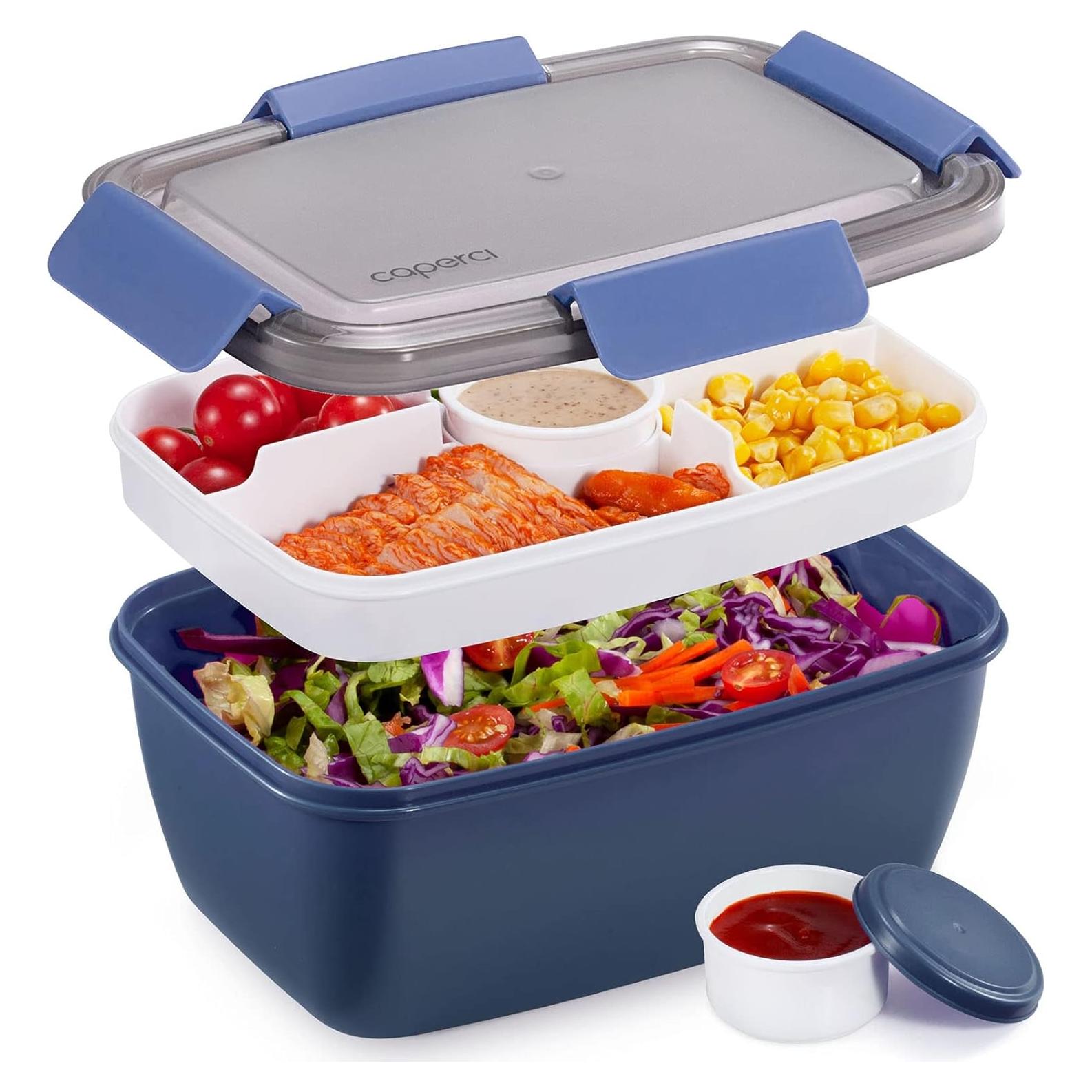 Contenedor de Almuerzo Caperci 68 oz 5 Compartimentos Marino