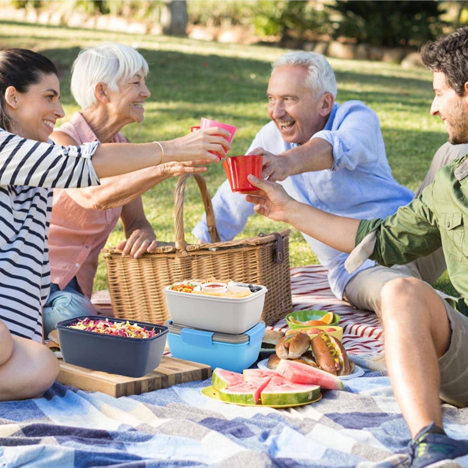 Contenedor de Almuerzo Caperci 68 oz 5 Compartimentos Marino