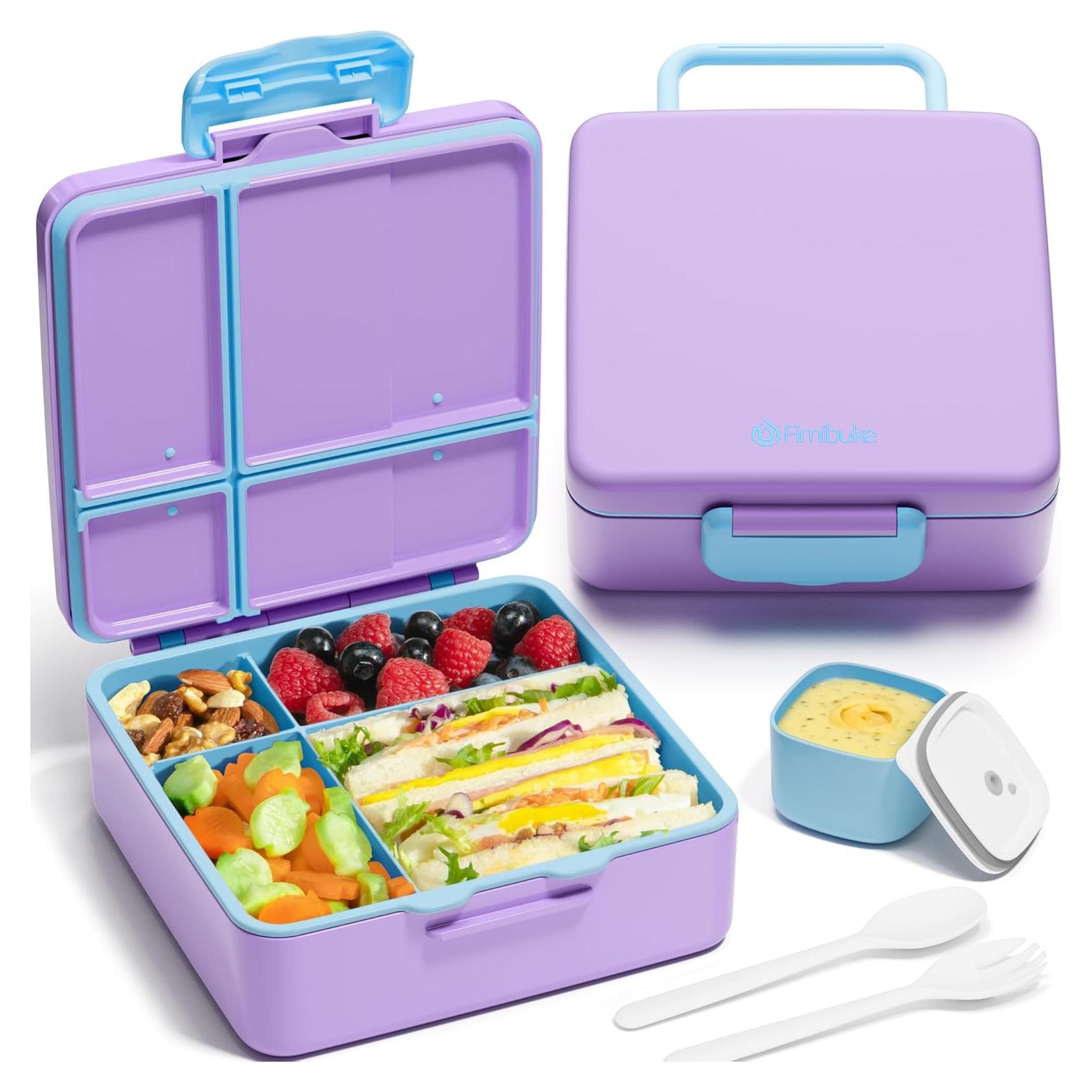 Caja de Almuerzo Bento Fimibuke 1300ml 4 Compartimentos Niños