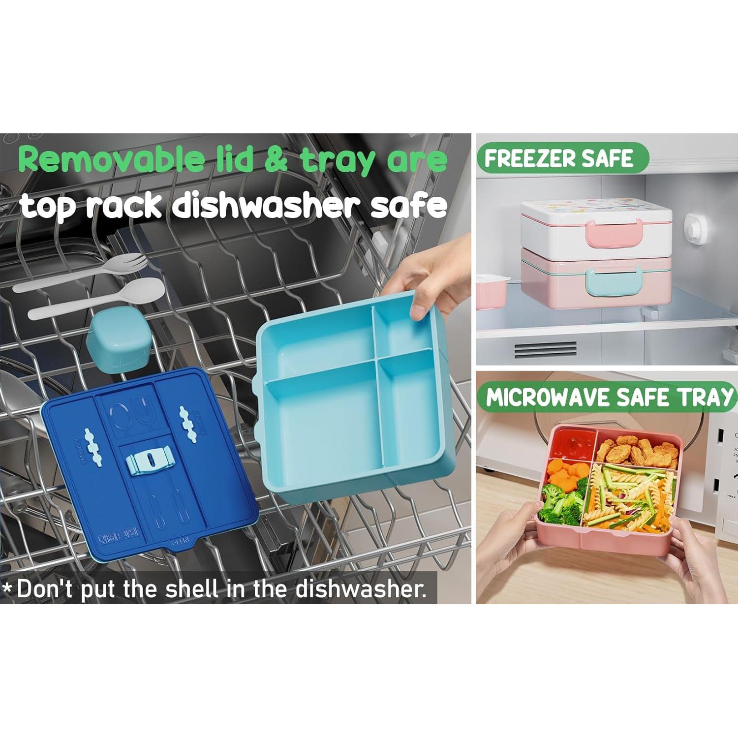 Caja de Almuerzo Bento Fimibuke 1300ml 4 Compartimentos Niños