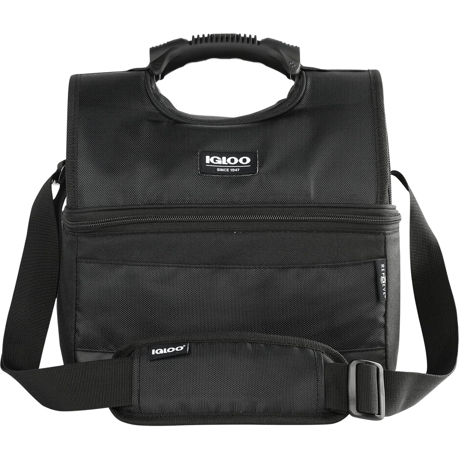 Bolsa de Almuerzo Igloo Soft Cooler 16 Latas Aislada Negra