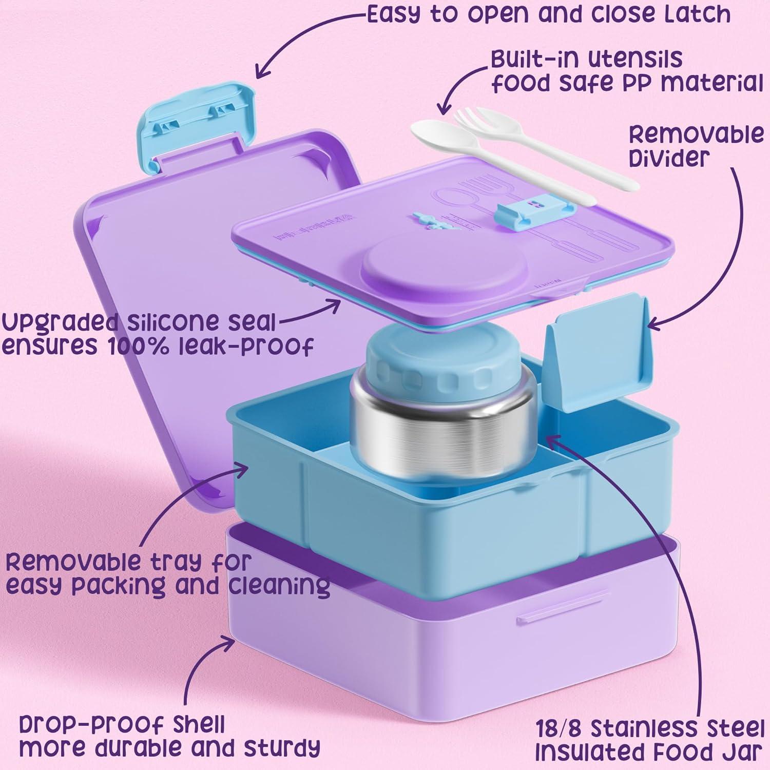Caja Bento Fimibuke 1774ml con Termo y Utensilios