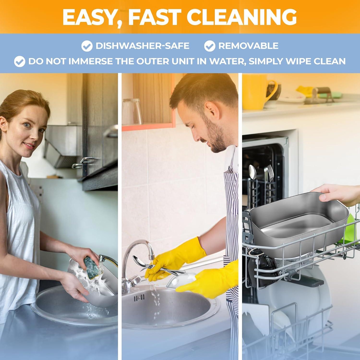 Caja de Almuerzo Eléctrica FORABEST 1.5L 80W Azul Neón