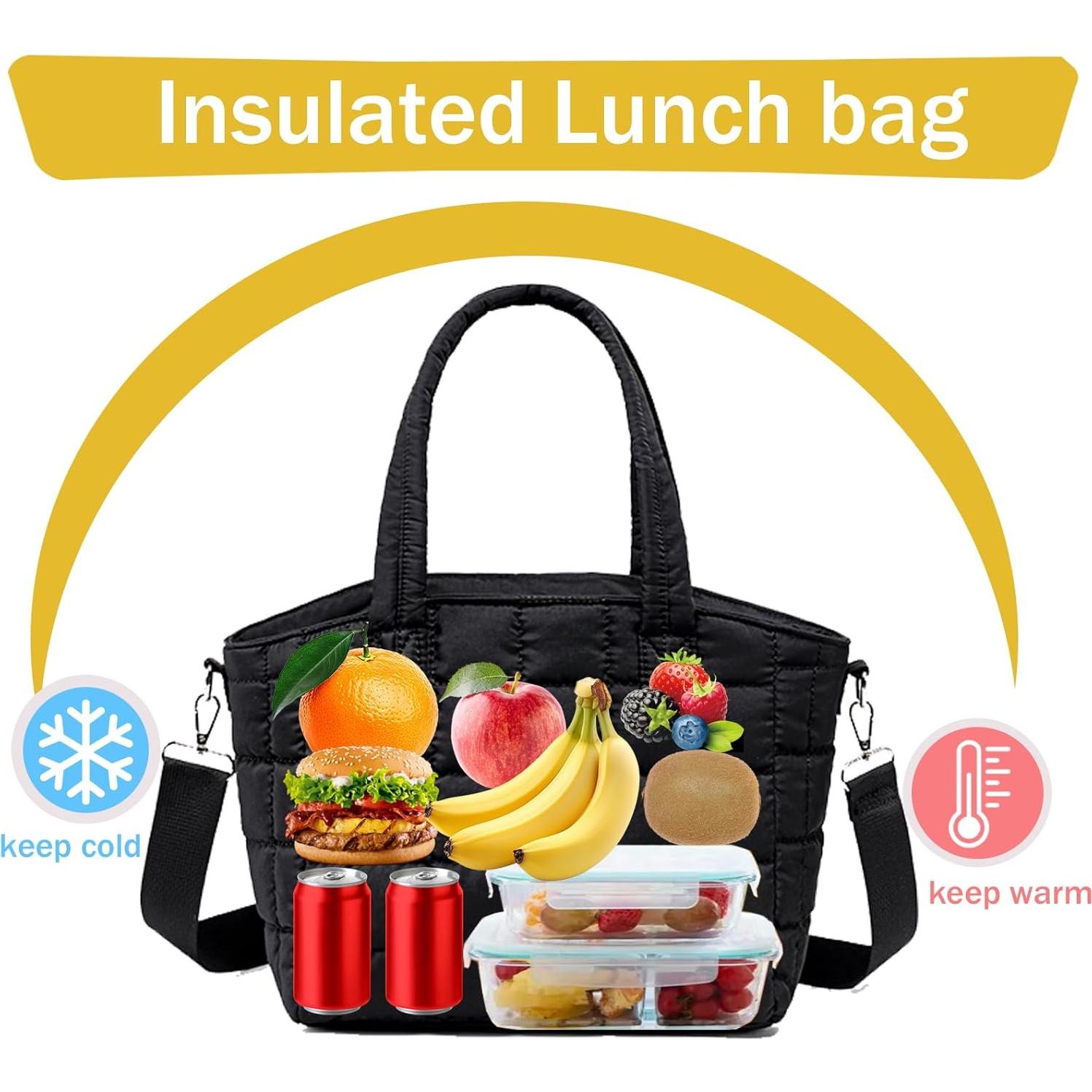 Caja de Almuerzo Aislada LOIDOU Negra 9L para Trabajo