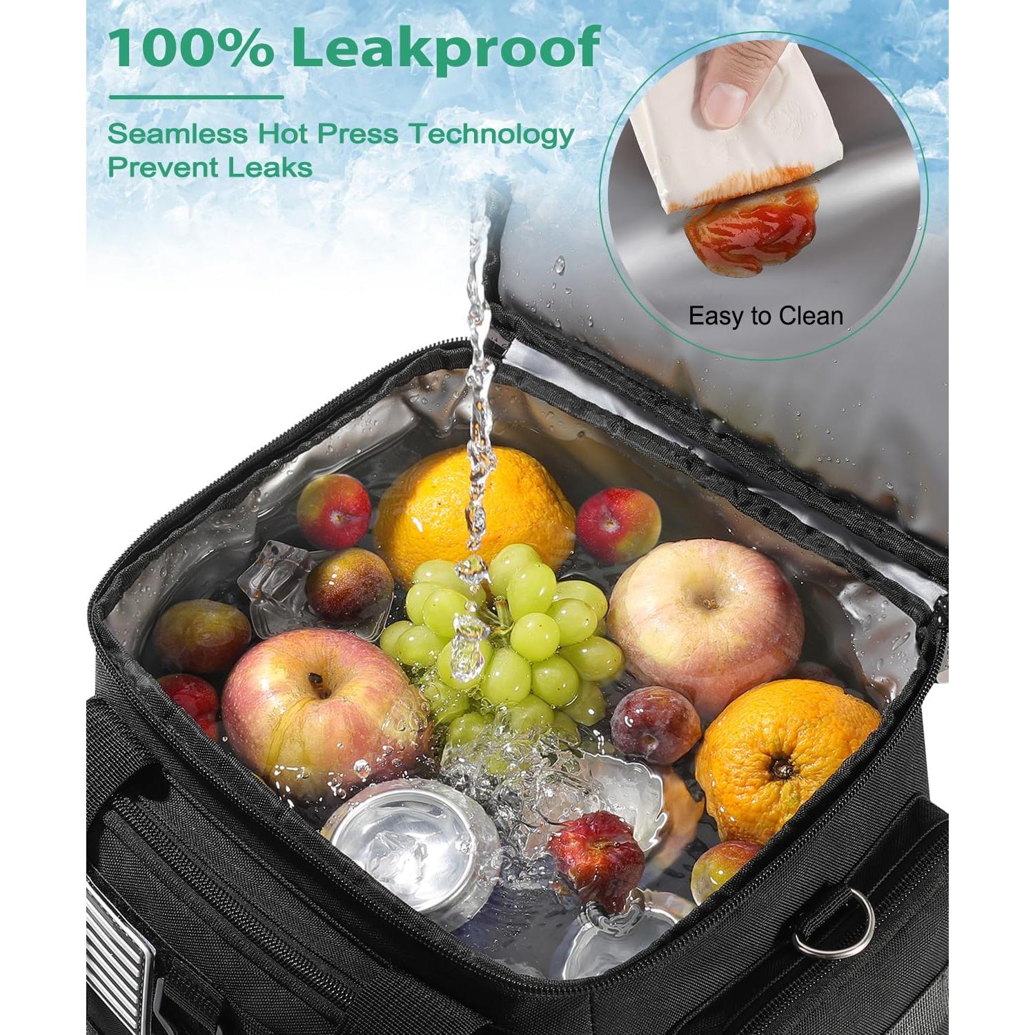 Bolsa de Almuerzo Táctica SumeStar 16.5L Negra Doble Compartimento