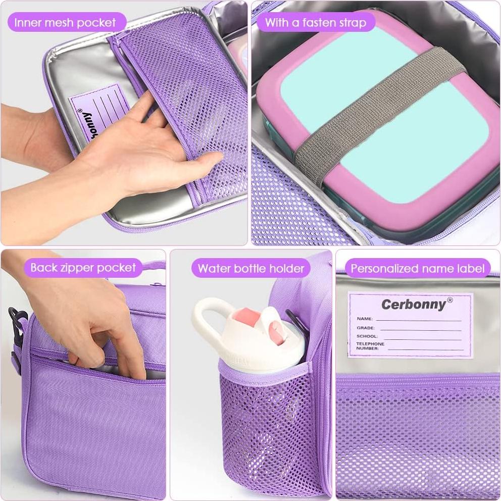 Bolsa Térmica Cerbonny para Niños 5L Color Púrpura