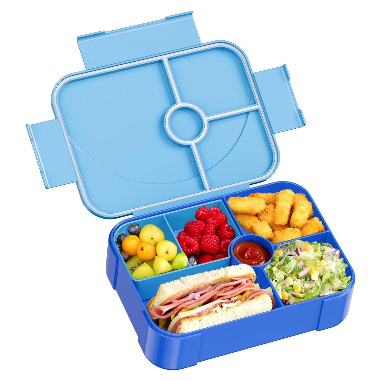Caja de Almuerzo Bento Winproper 1150 ml 6 Compartimentos Azul