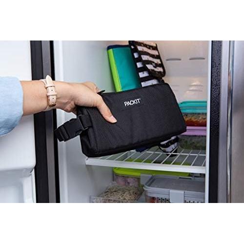 Caja de Snacks Congelable PackIt Negra 0.8L EcoFreeze