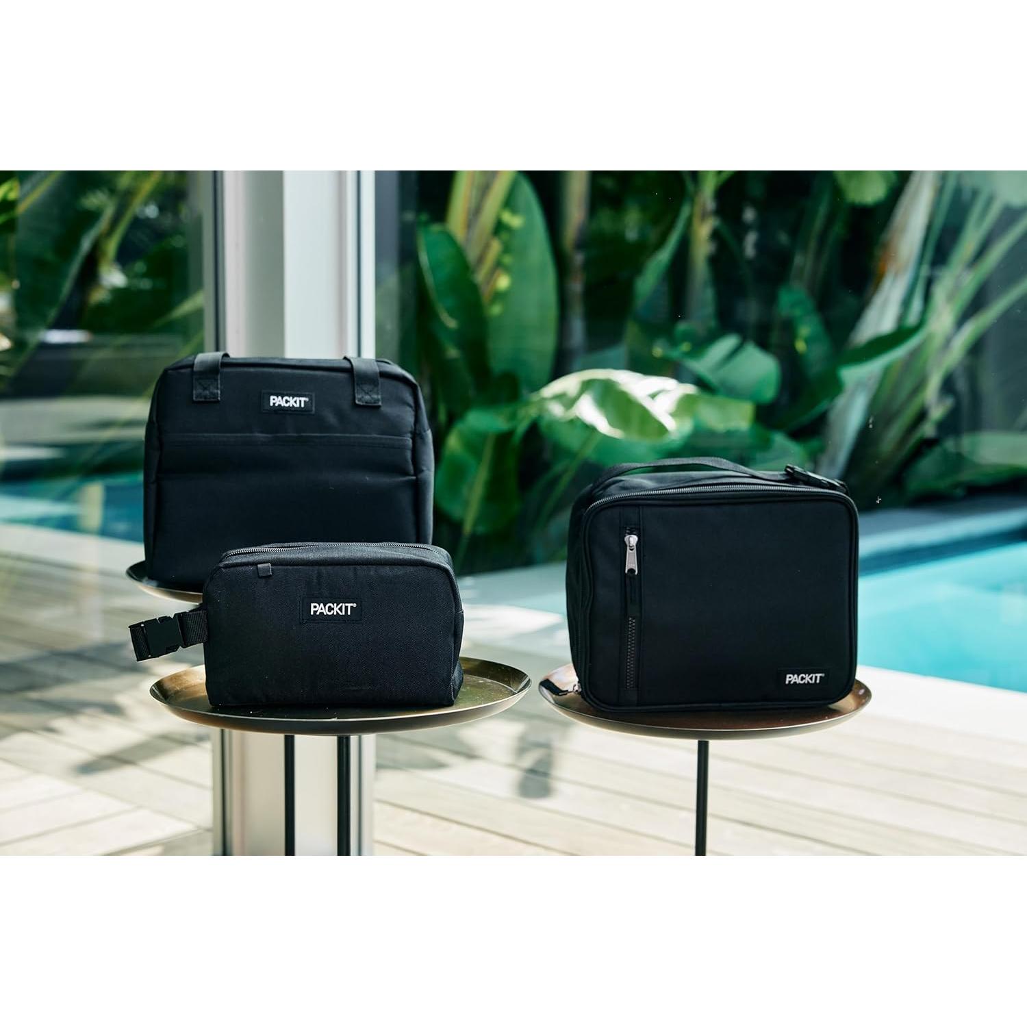 Caja de Snacks Congelable PackIt Negra 0.8L EcoFreeze