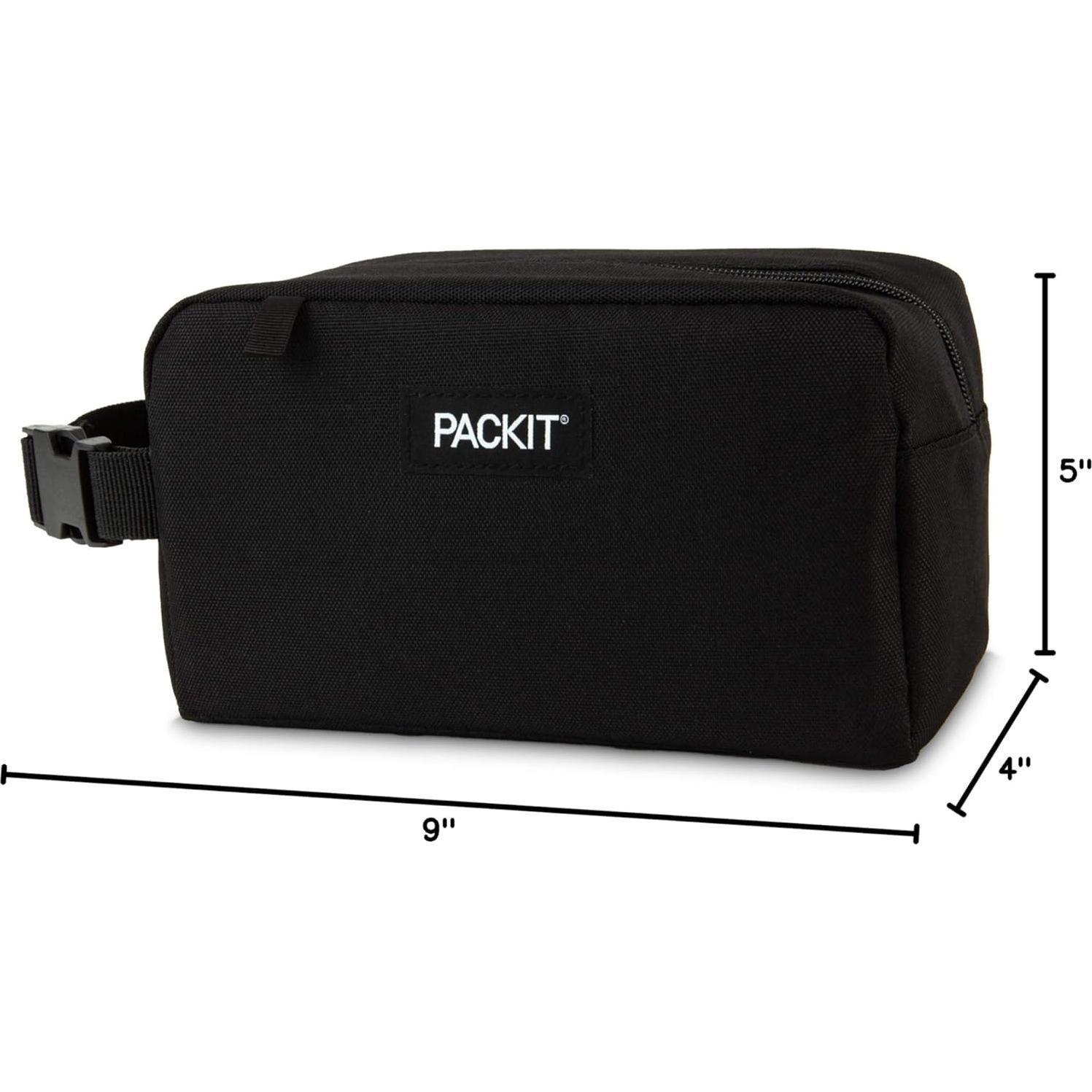 Caja de Snacks Congelable PackIt Negra 0.8L EcoFreeze