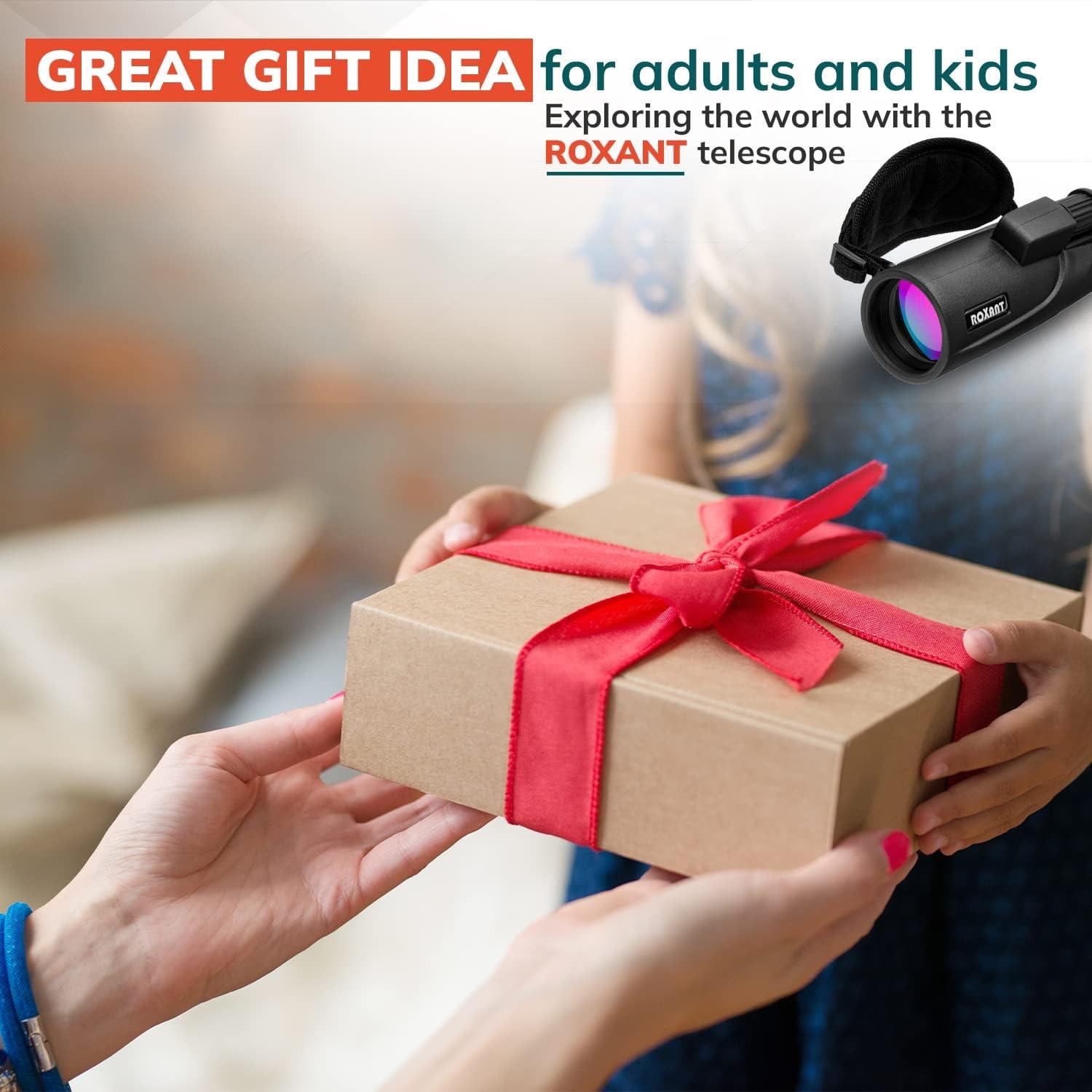 Telescopio Monocular Roxant Falcon 10x42 HD con Accesorios