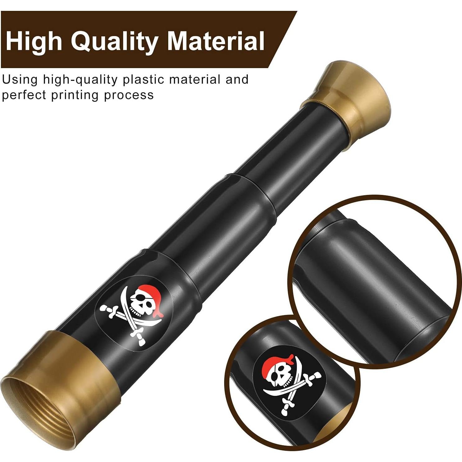 Telescopios Pirata Gejoy 2 Piezas Ajustables de Plástico