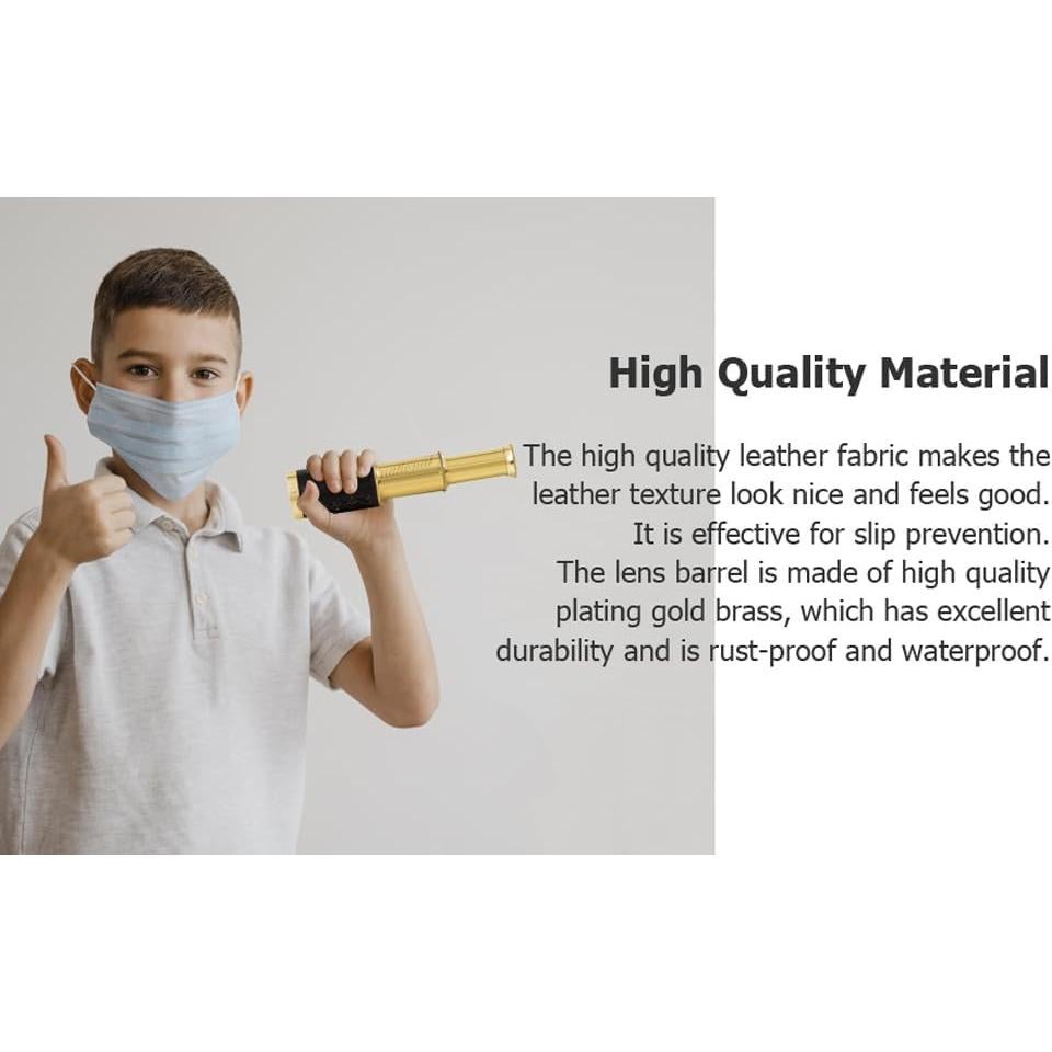 Telescopio de mano Nagina de latón 15 cm con bolsa