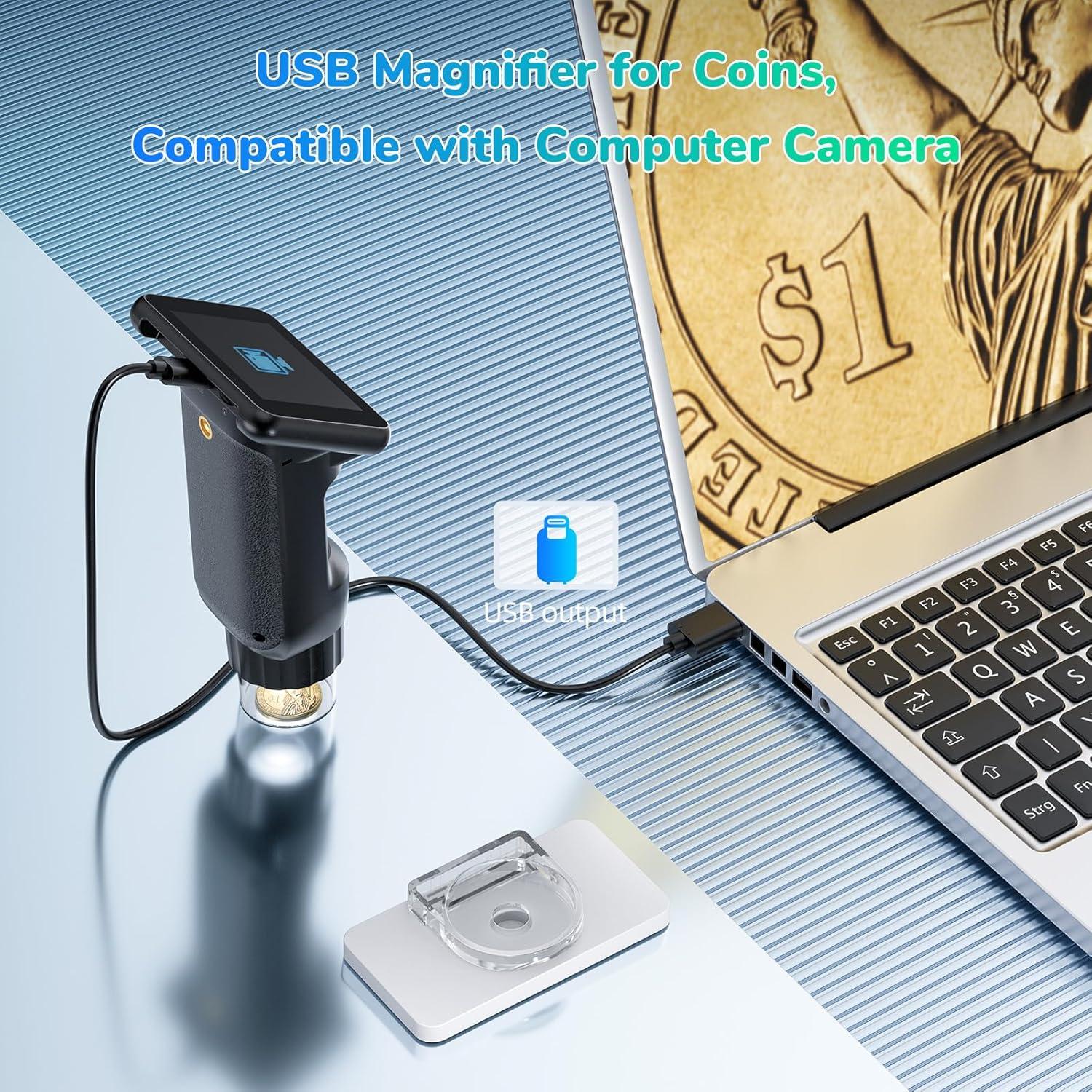 Microscopio Portátil LINKMICRO LM013 con Pantalla LCD 2.8"