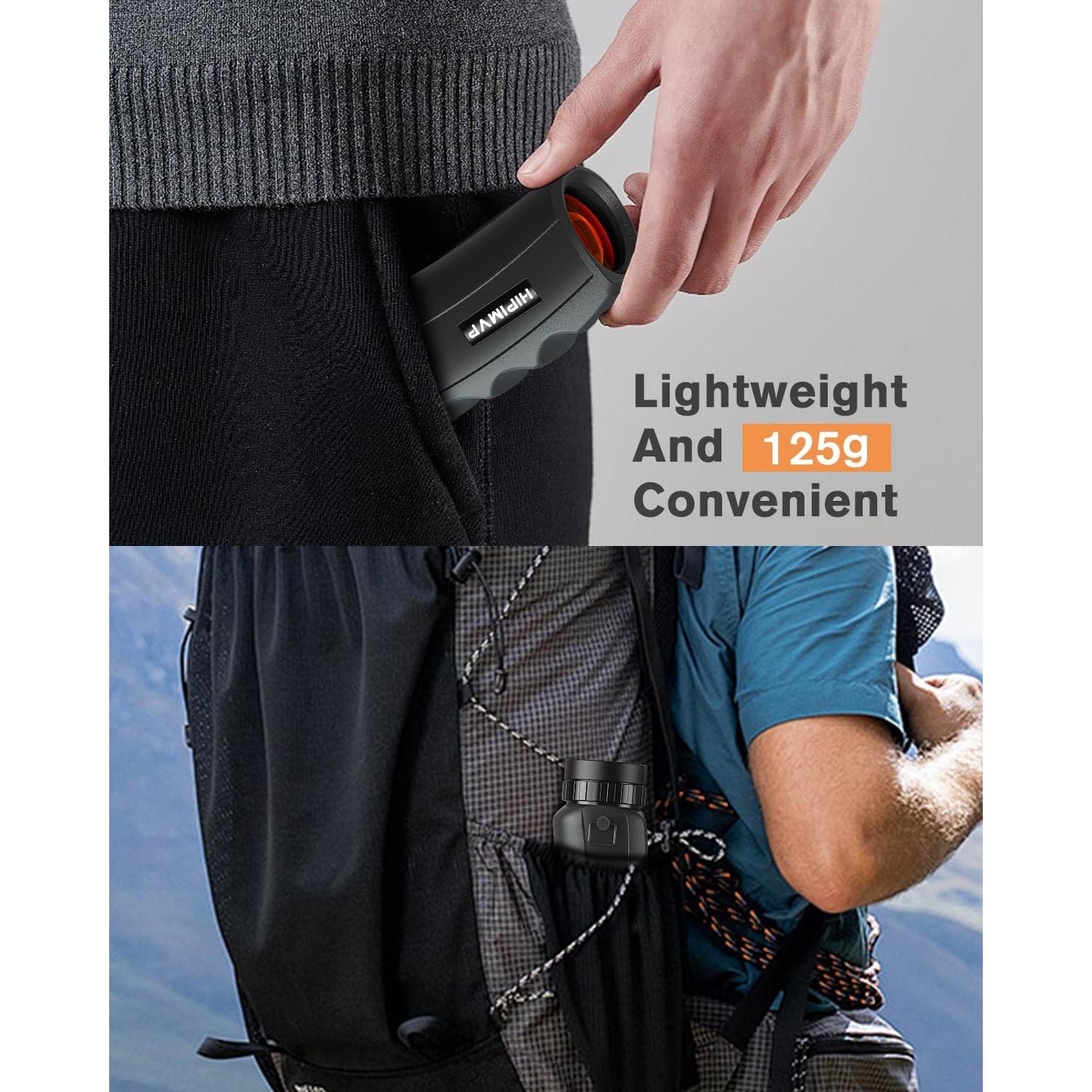 Telescopio Monocular Plegable Hipimvp 8x25 para Aves y Camping