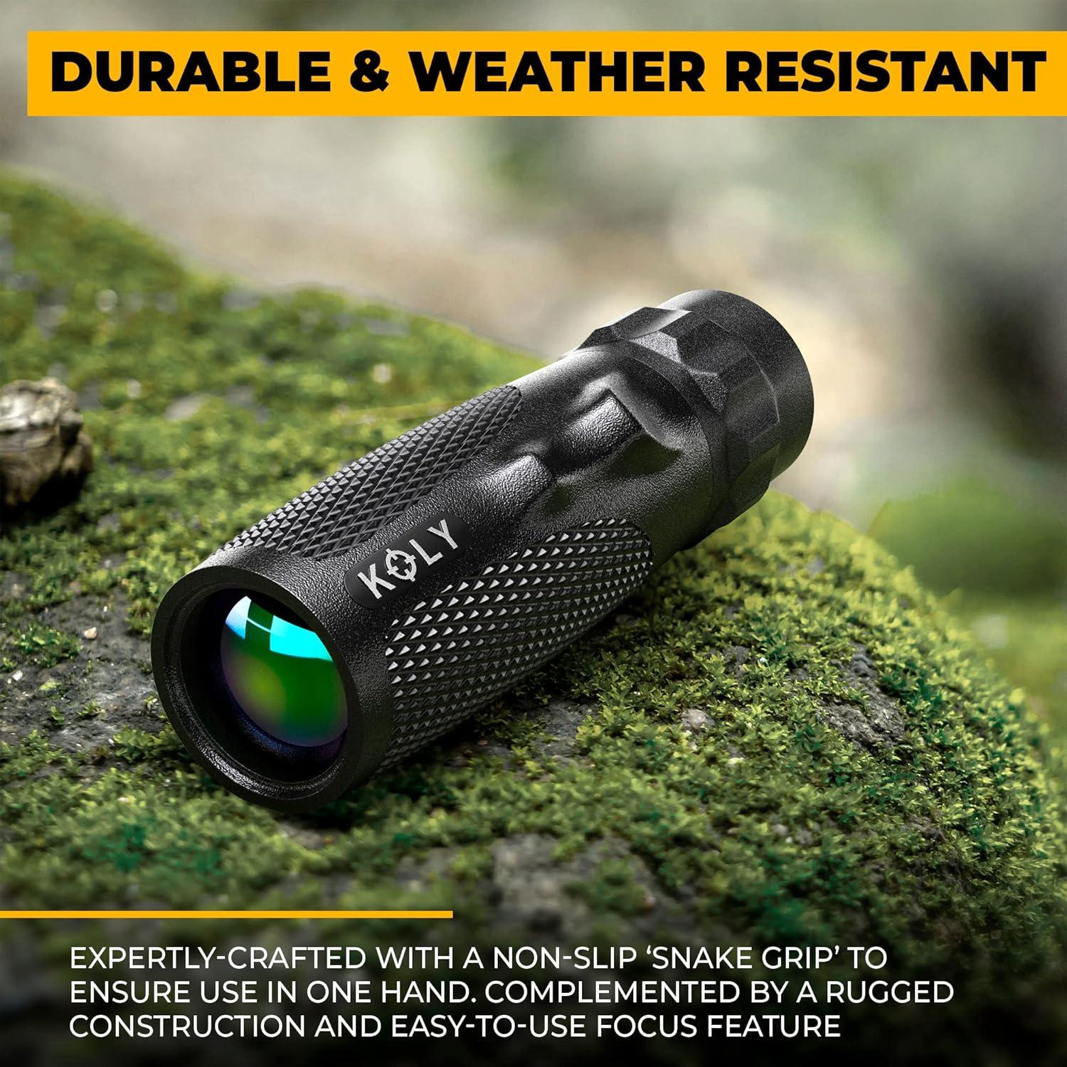 Telescopio Monocular Koly BAK-4 10x25 Compacto Resistente