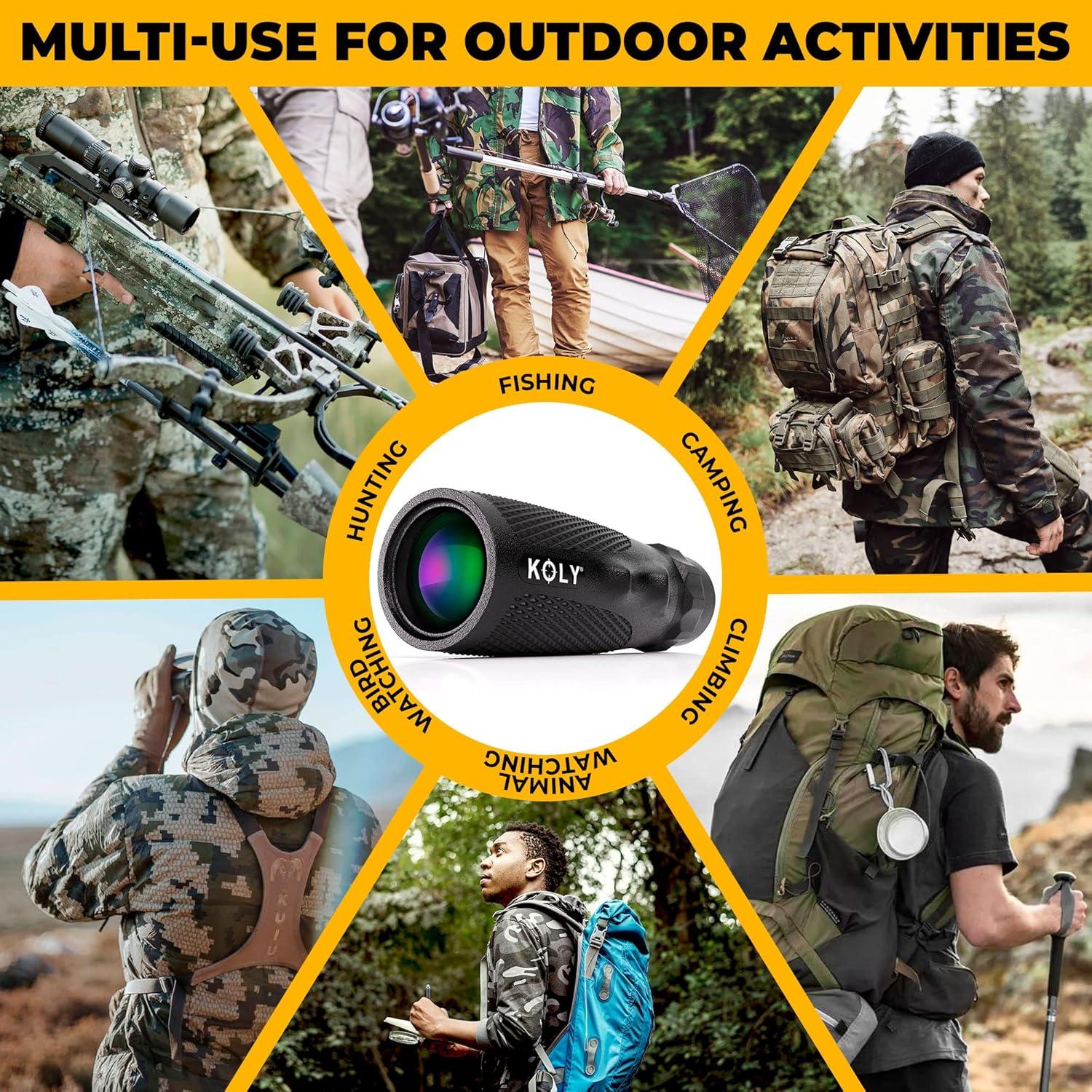 Telescopio Monocular Koly BAK-4 10x25 Compacto Resistente