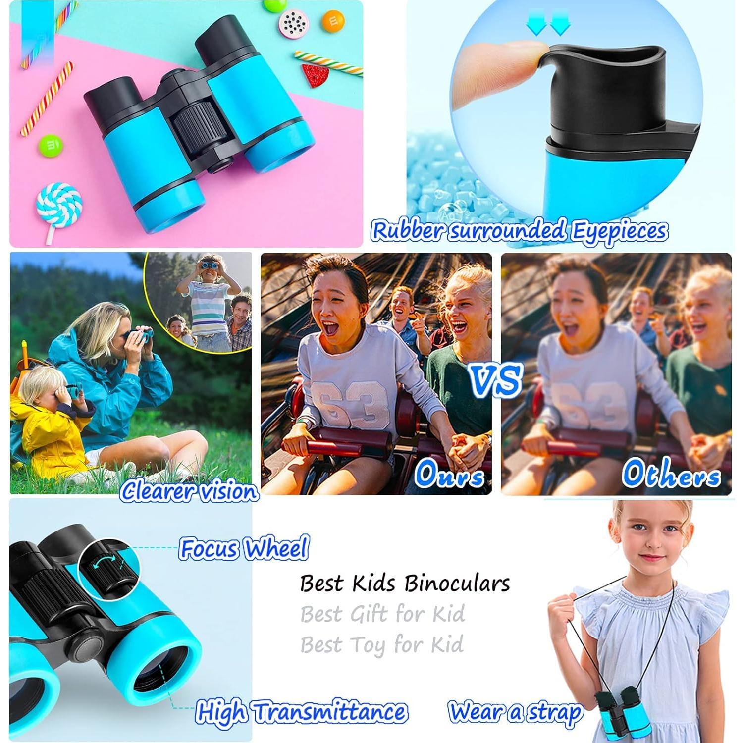 Binoculares para Niños MiniJOY 4x30mm Plegables Azul