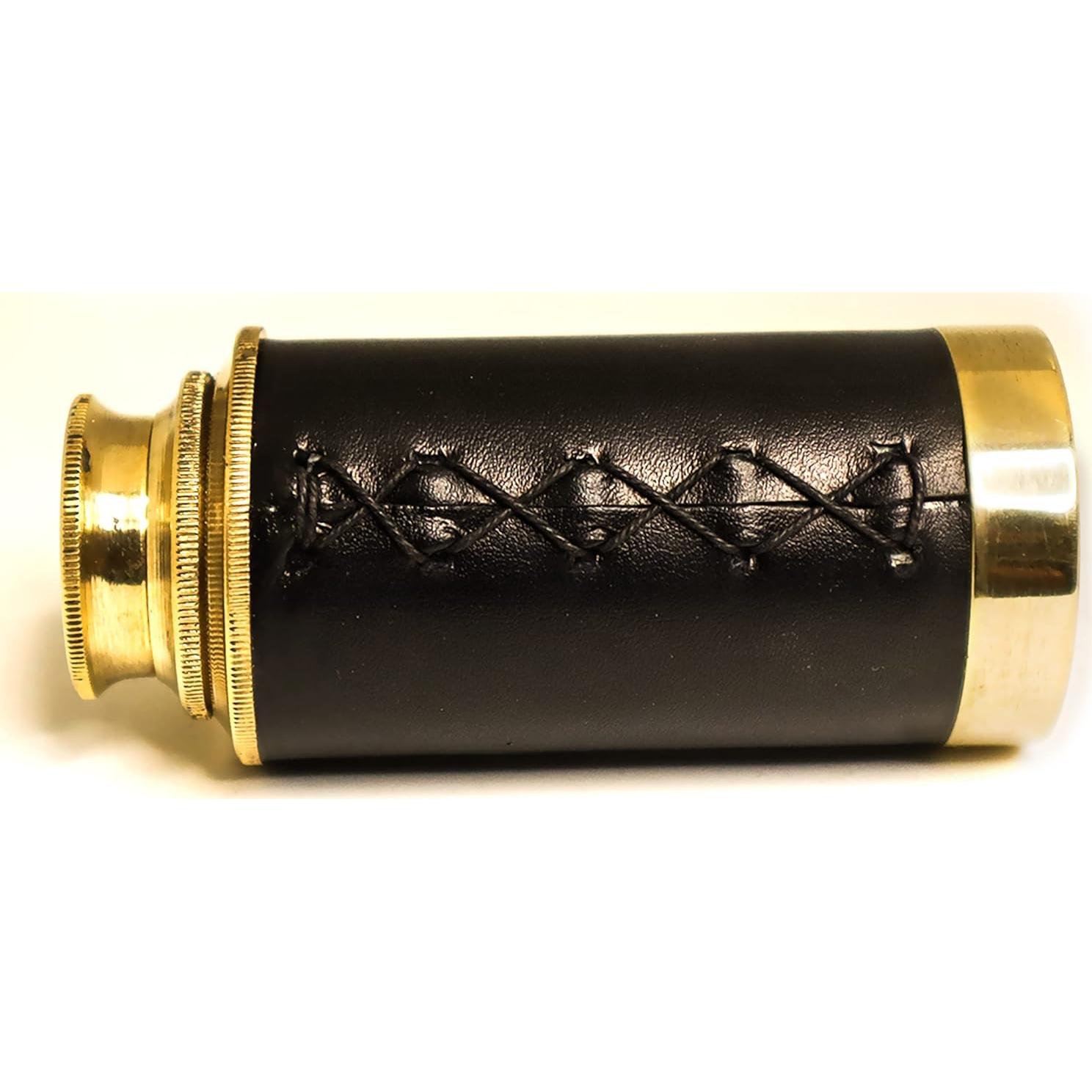 Telescopio Antiguo de Latón PORTHO 15 cm con Caja de Madera