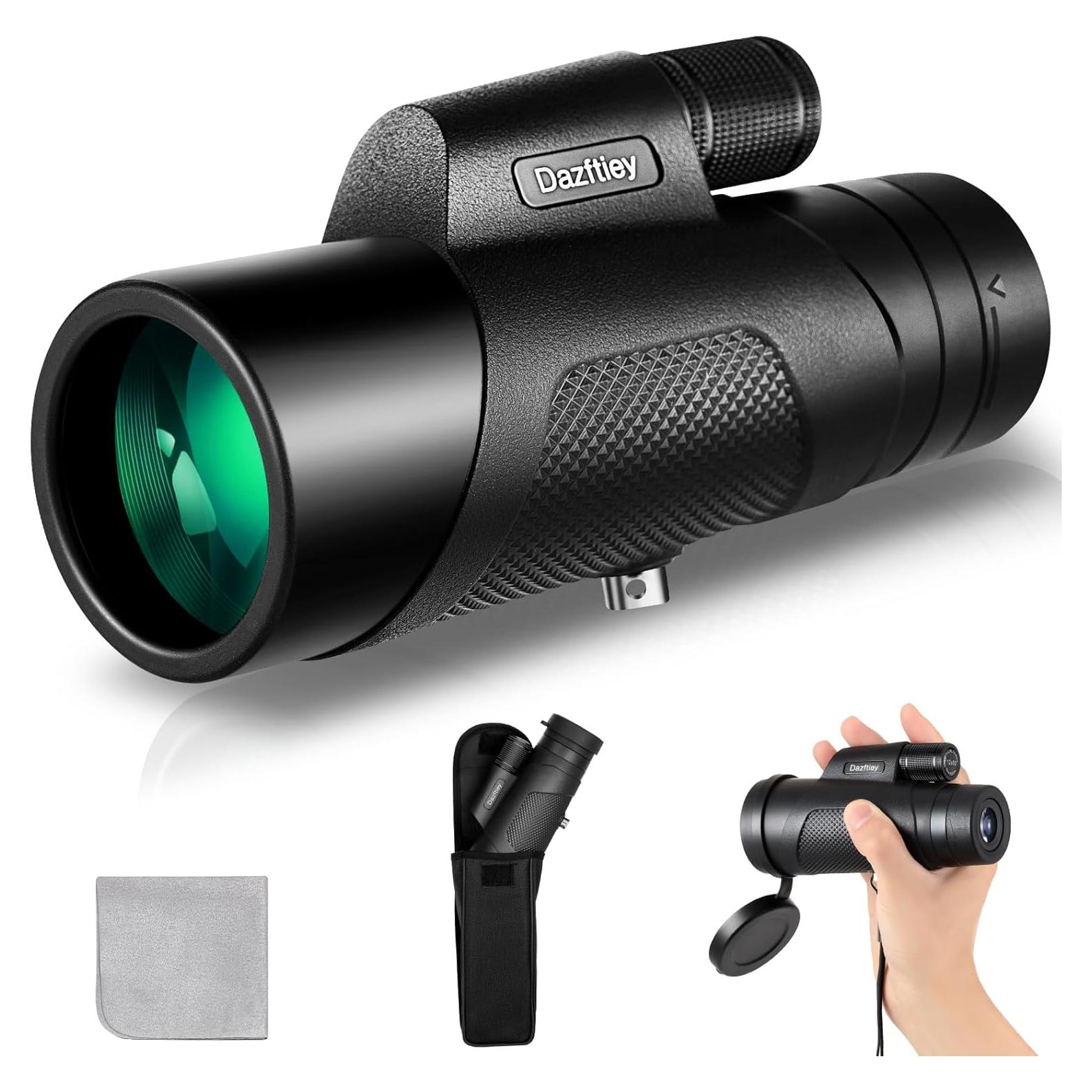 Monocular Dazftiey 12x50 Compacto Alta Potencia