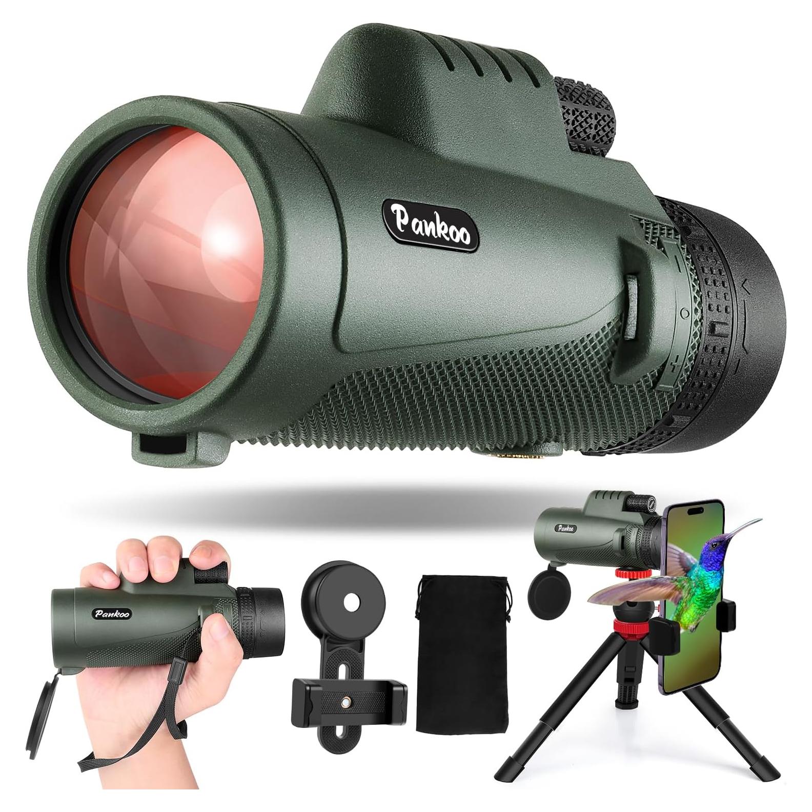 Telescopio Monocular Pankoo 40X60 HD con Soporte y Trípode