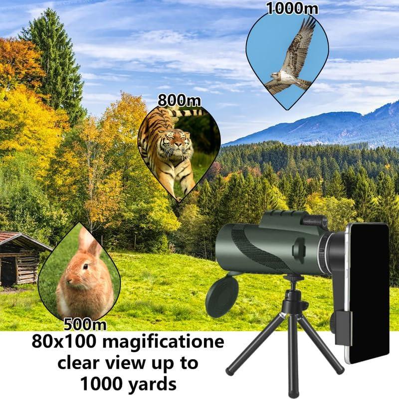 Monocular Alta Definición 80x100 Meonddizio con Trípode