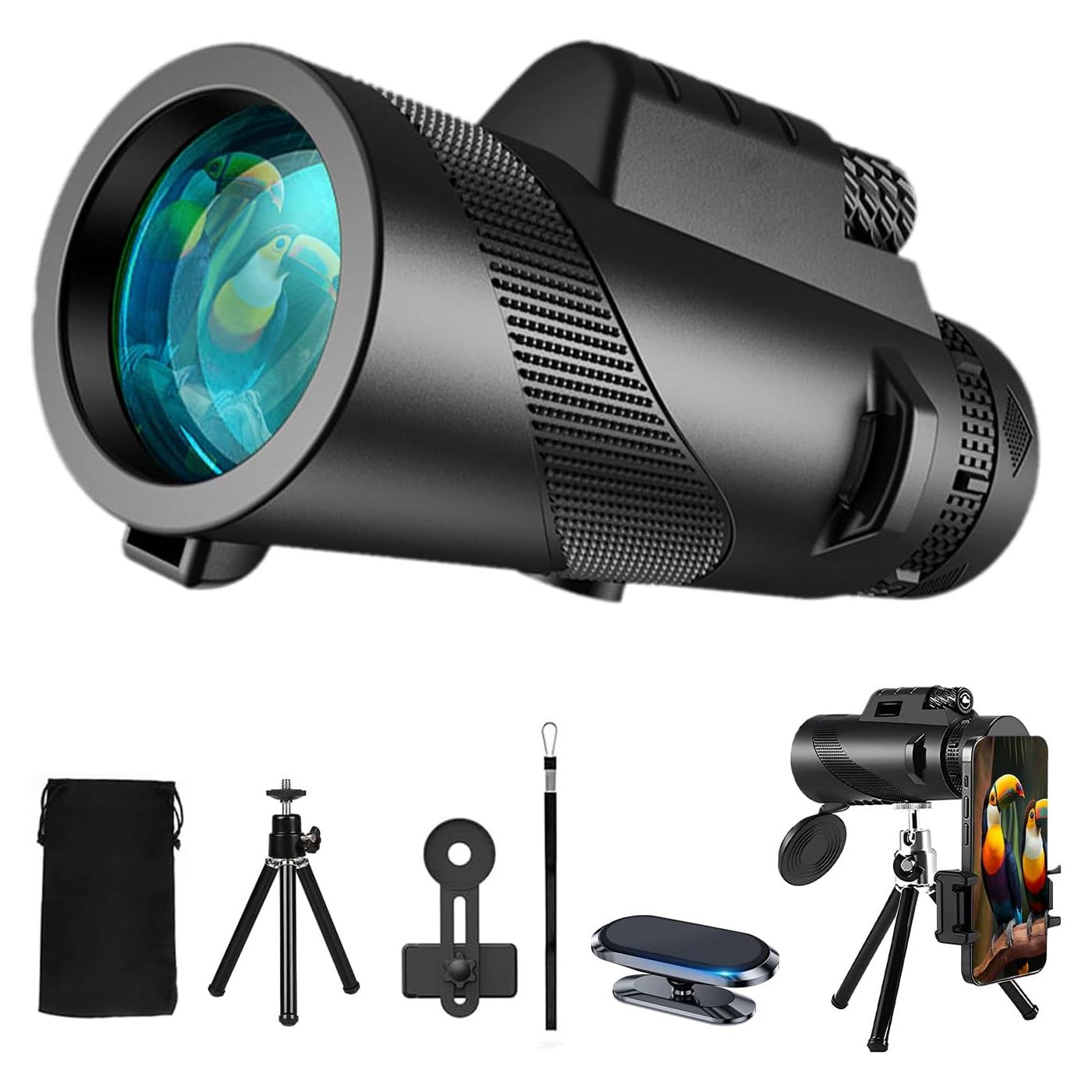 Telescopio Monocular Kare 80x100 Alta Definición con Soporte