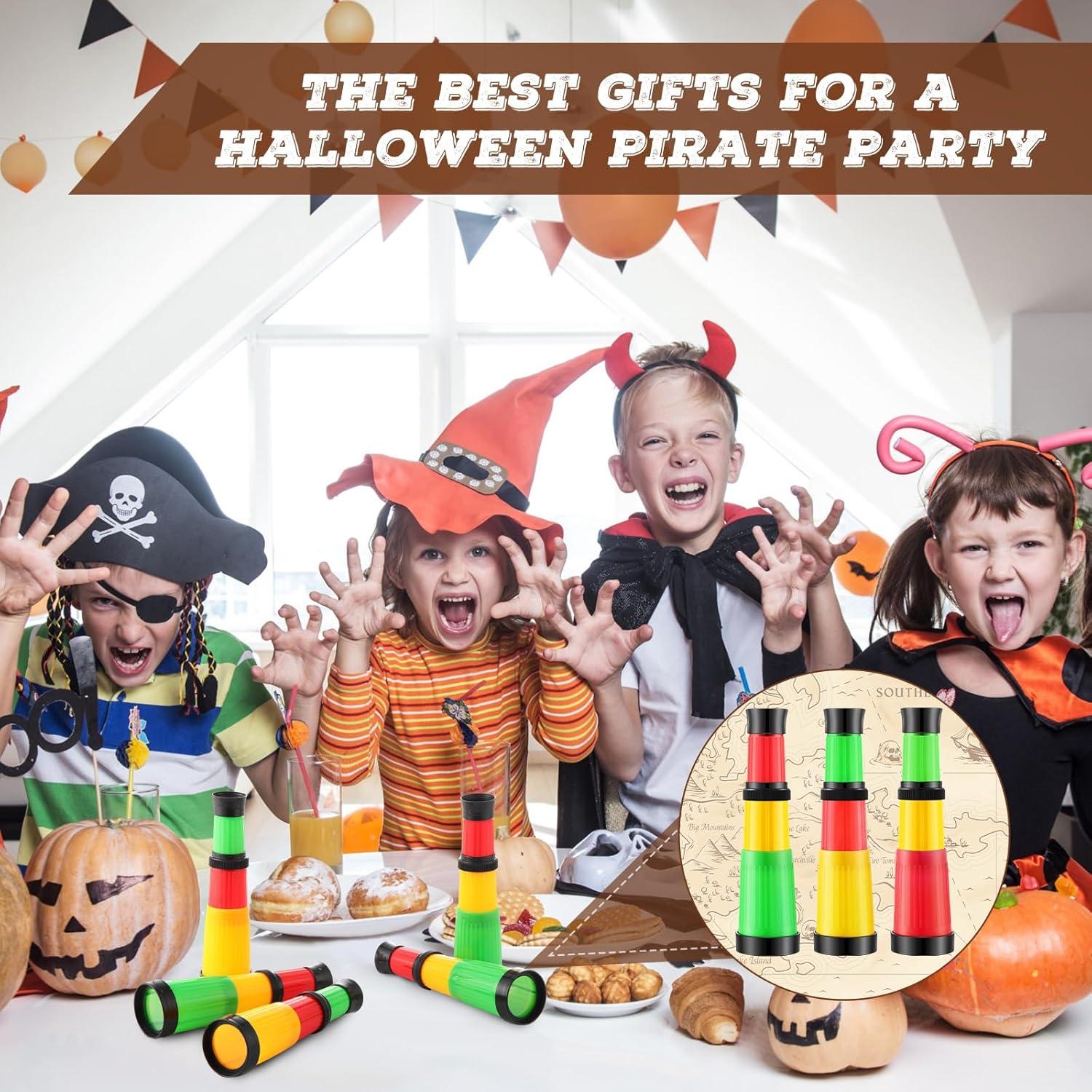 24 Telescopios Pirata de Plástico Foilswirl 8-15 cm Fiesta