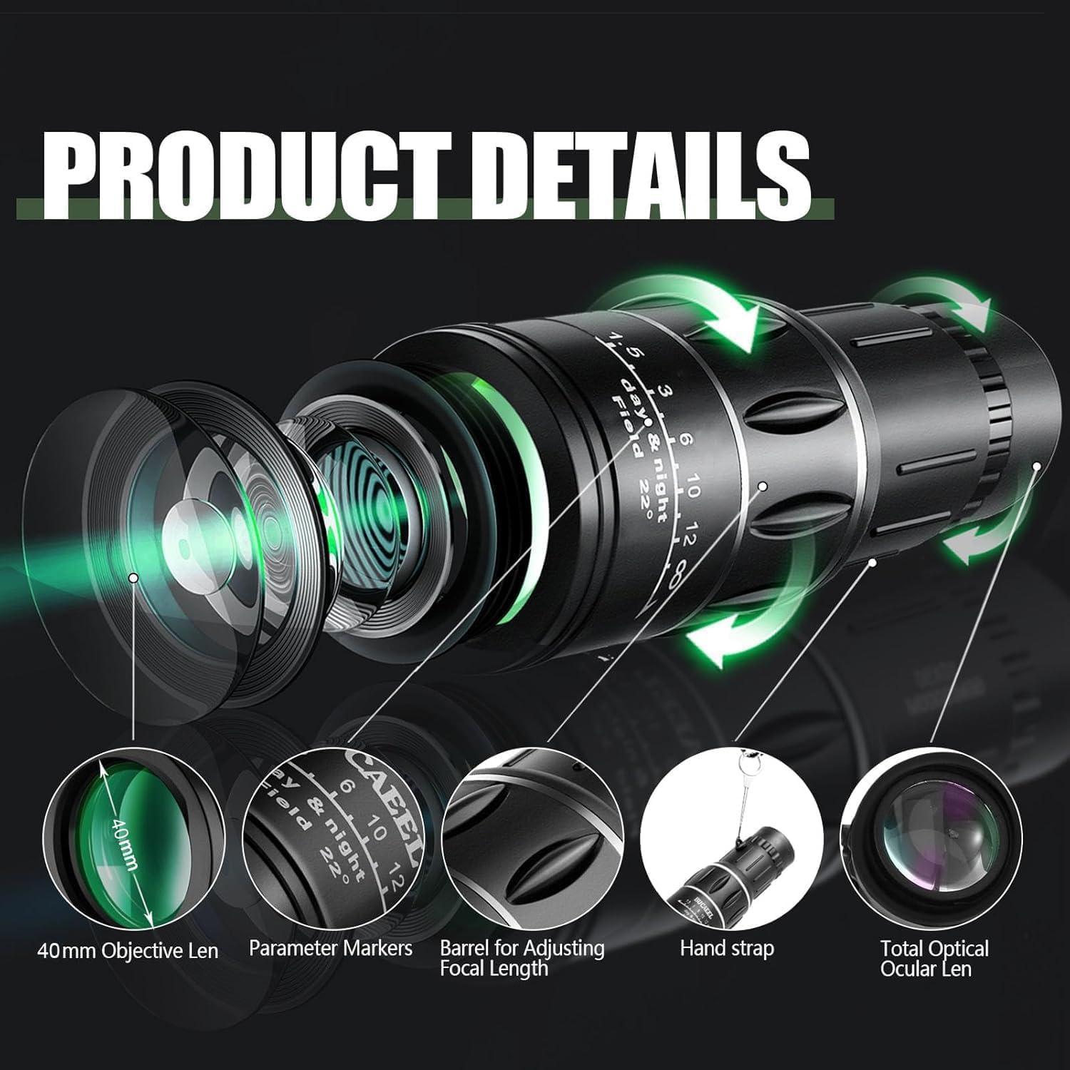 Telescopio Monocular Mini 6X42 ELGOTAN HD Impermeable