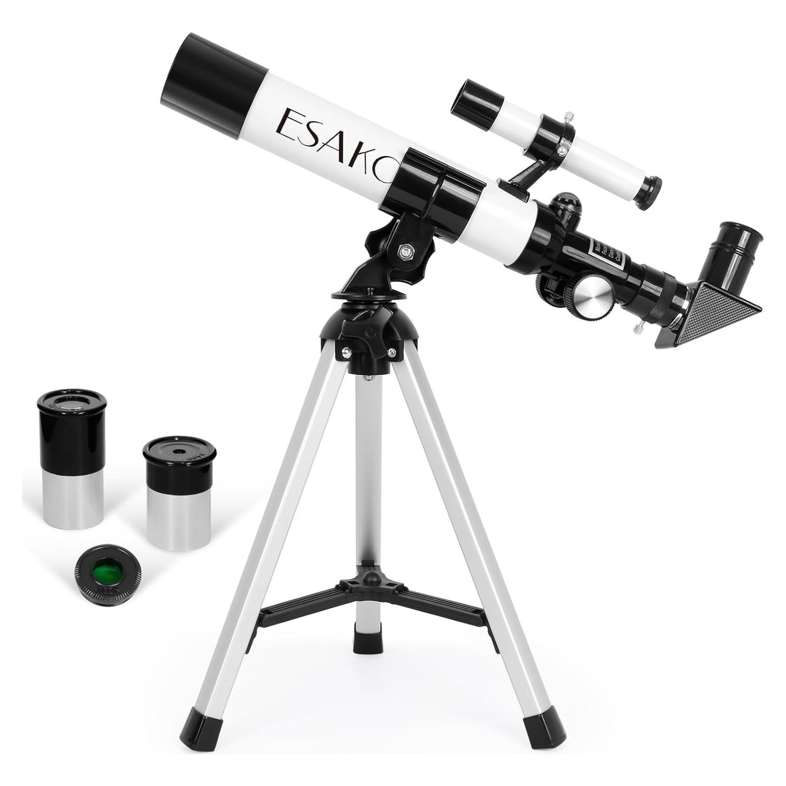 Telescopio ESAKO 400mm para Niños 100x Aumento con Oculares