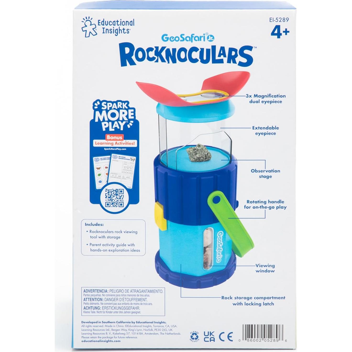 GeoSafari Jr. Rocknoculars - Microscopio de Rocas 3x