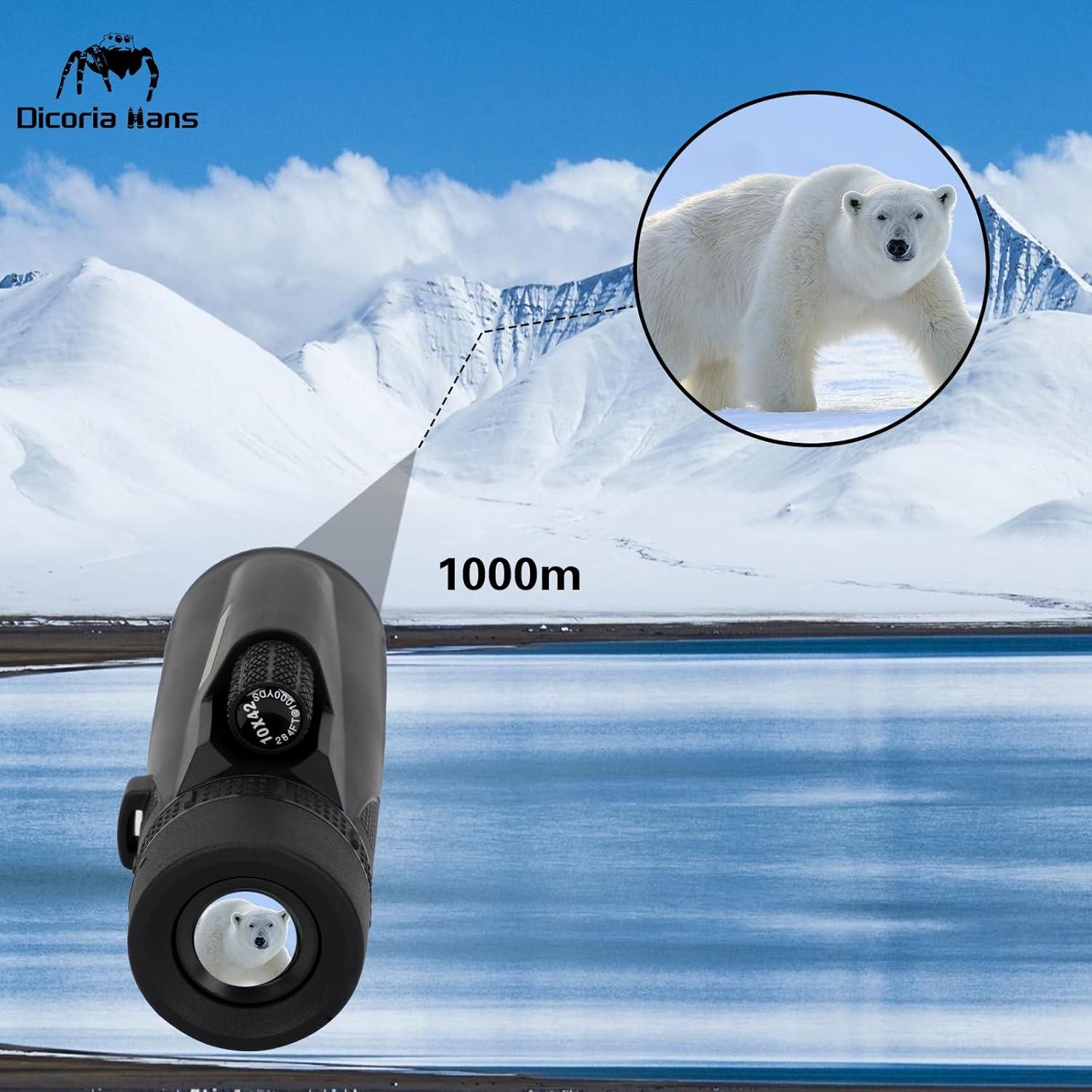 Monóculo Compacto 10x42 Dicoria Hans para Observación