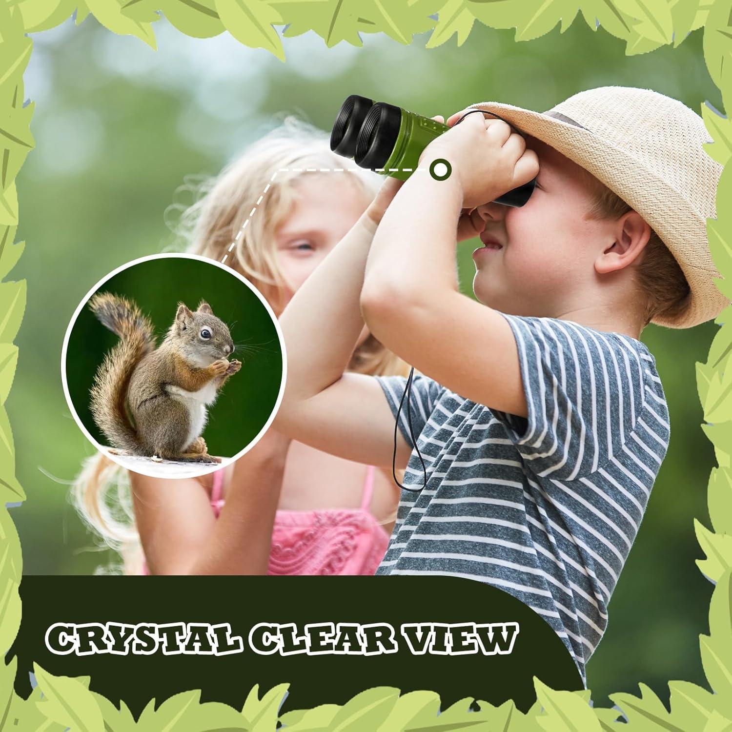 Binoculares Libima 24 Pcs para Niños Verde 11.4x11x4.3 cm