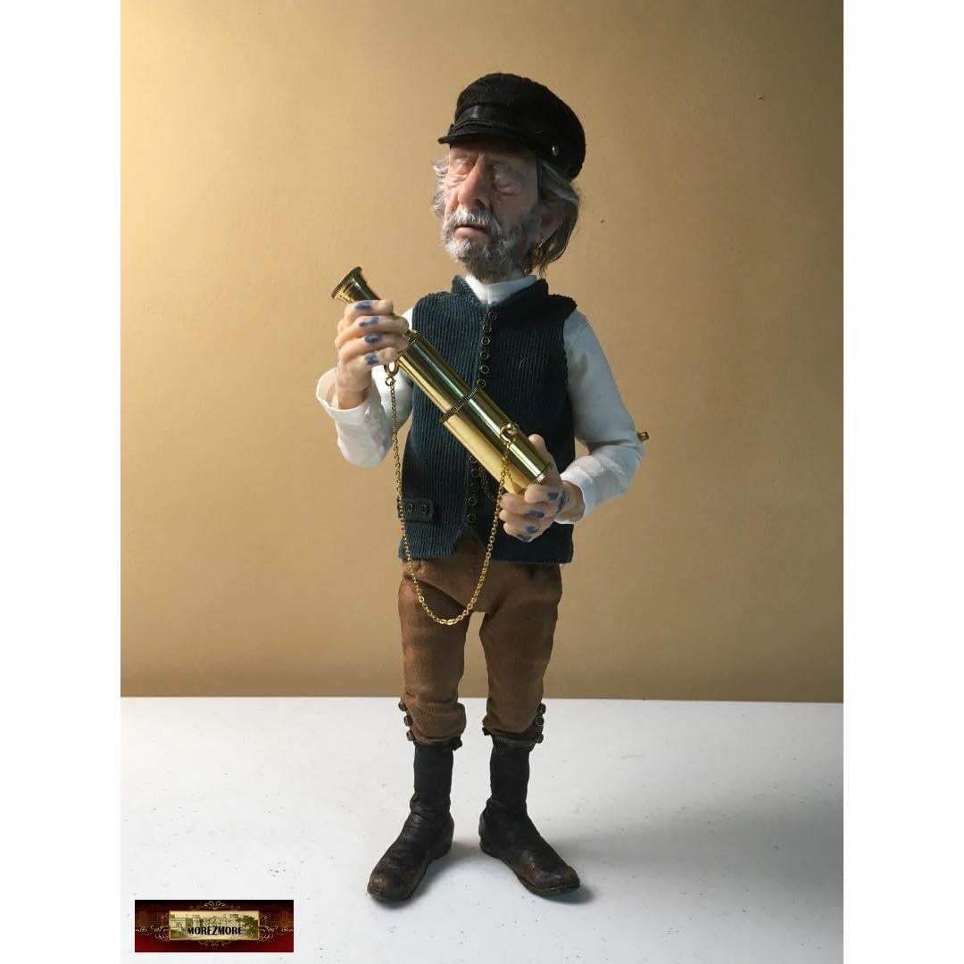 Telescopio Miniatura de Latón Morezmore 78 mm para Muñecas