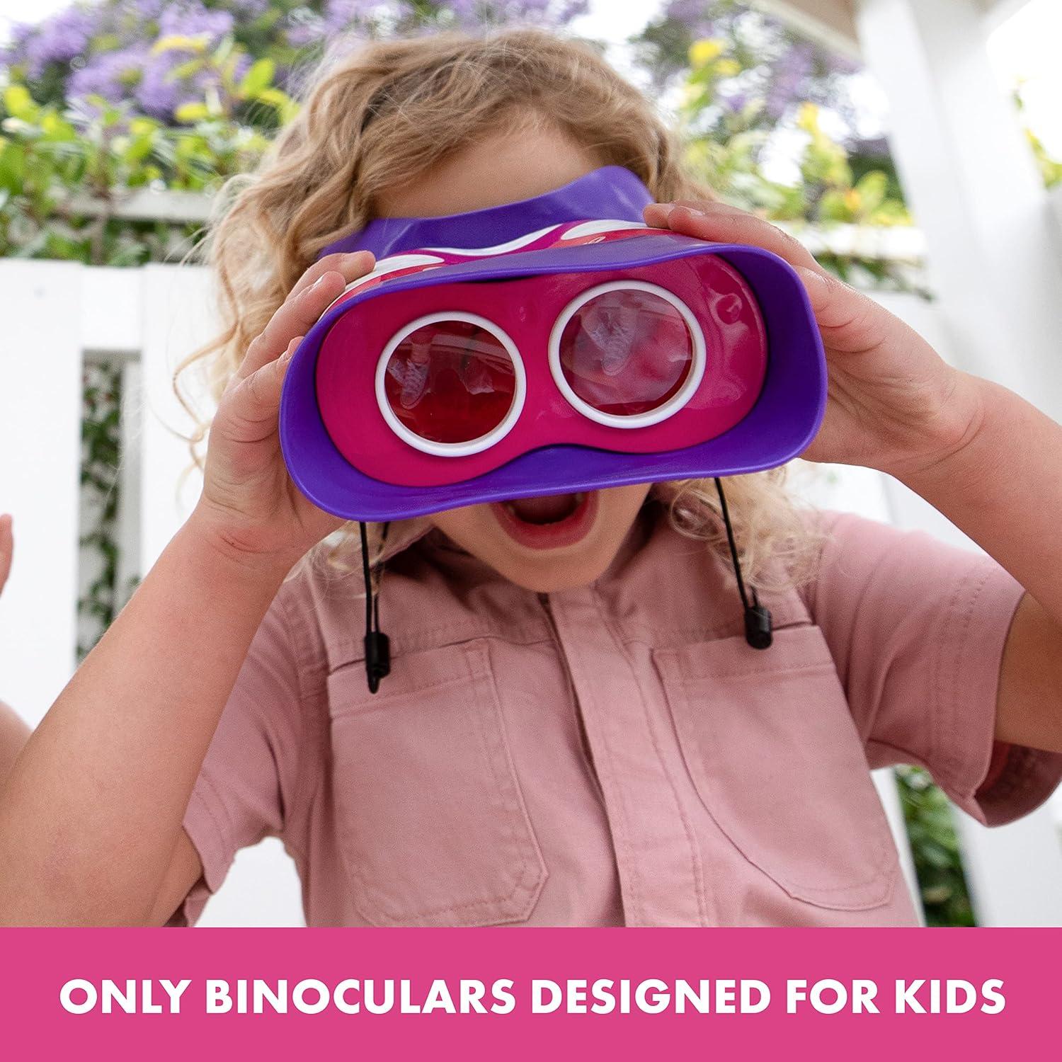 Binoculares Kidnoculars GeoSafari Jr. Rosa para Niños 2x