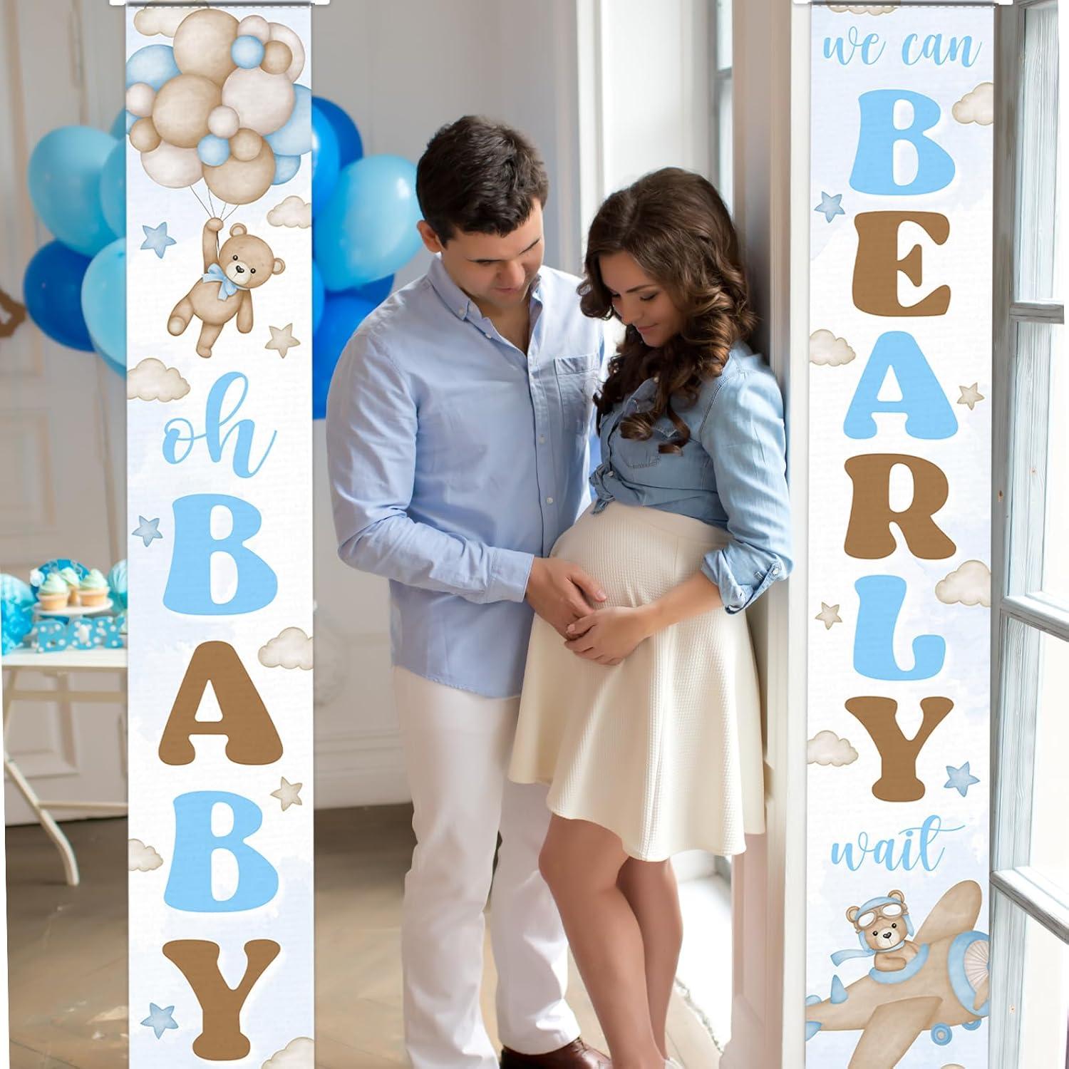 Banner de Bienvenida Oso Lontary 180x30 cm para Fiesta Bebé