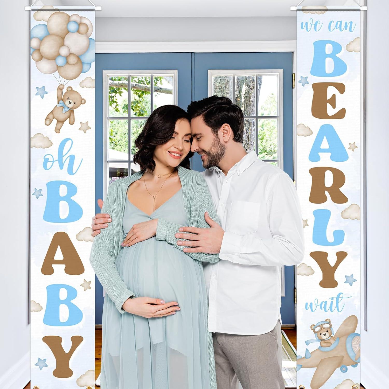 Banner de Bienvenida Oso Lontary 180x30 cm para Fiesta Bebé