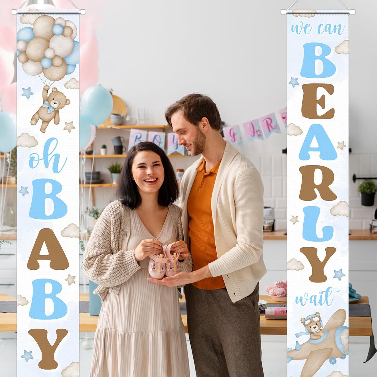 Banner de Bienvenida Oso Lontary 180x30 cm para Fiesta Bebé