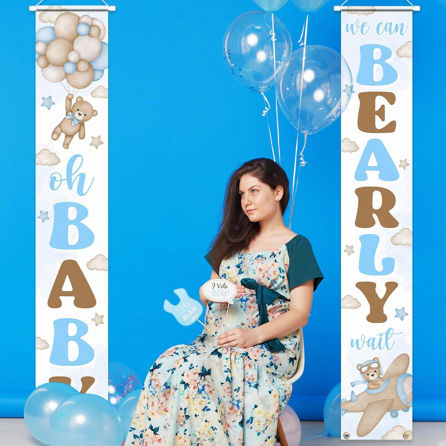 Banner de Bienvenida Oso Lontary 180x30 cm para Fiesta Bebé