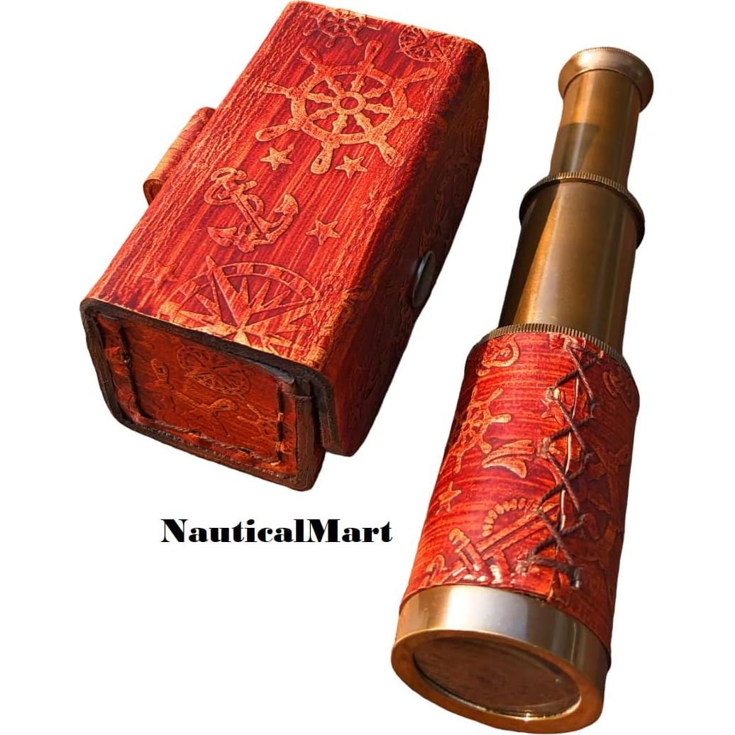 Telescopio Pirata NauticalMart de Latón 15,24 cm Decorativo