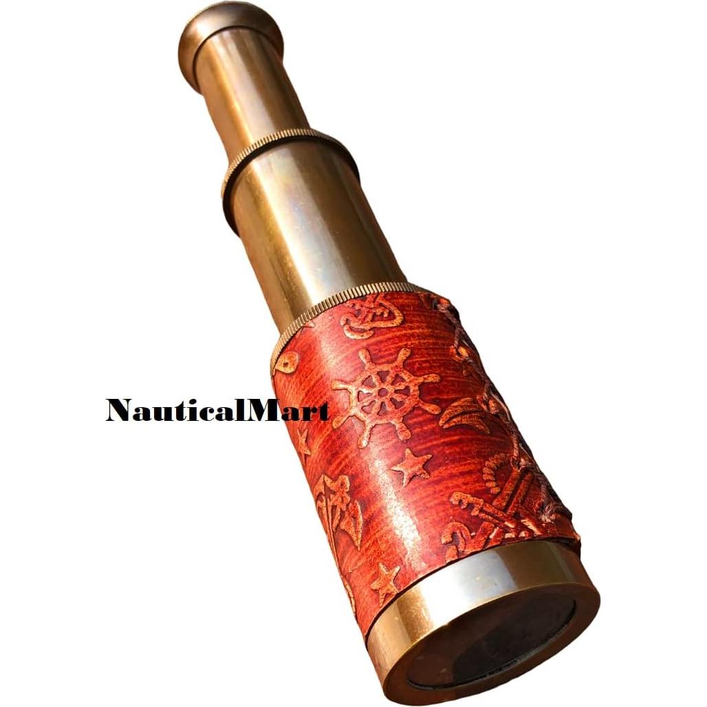 Telescopio Pirata NauticalMart de Latón 15,24 cm Decorativo